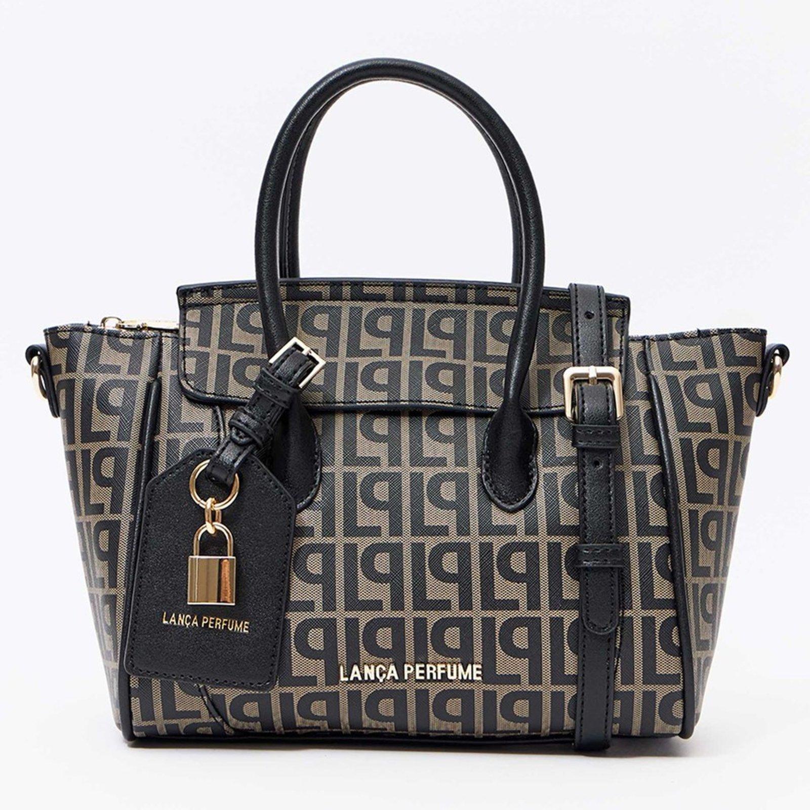 Bolsa Tote Lança Perfume Monograma Pr27 Preto Feminino