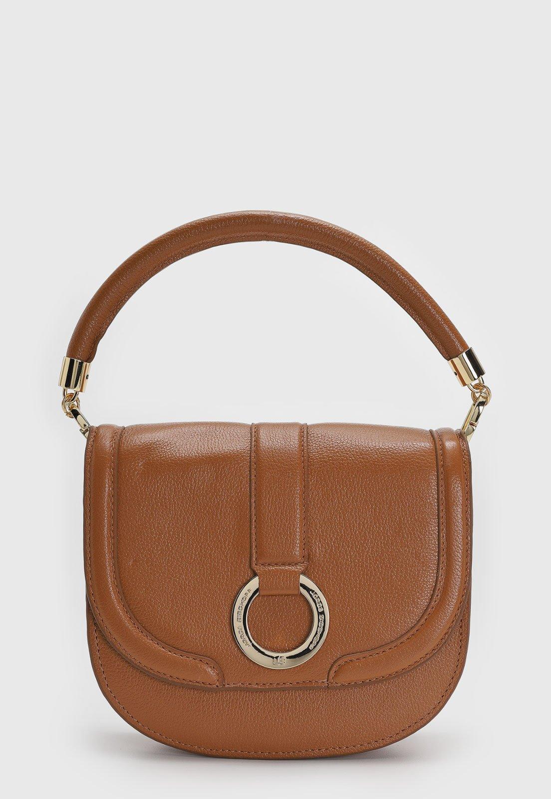 Bolsa Feminina Jorge Bischoff Estruturada Caramelo