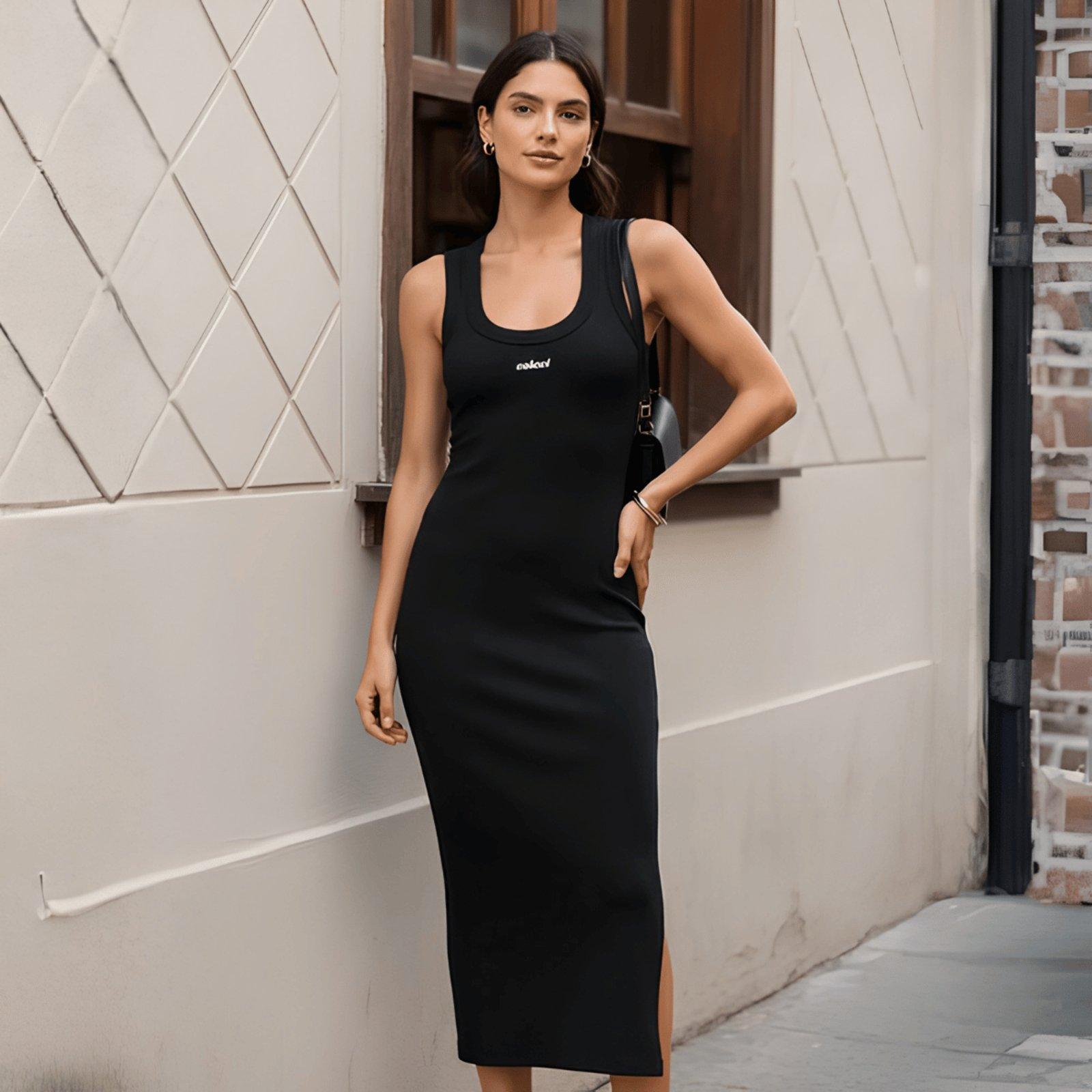 Vestido Midi Regata Canelado Colcci