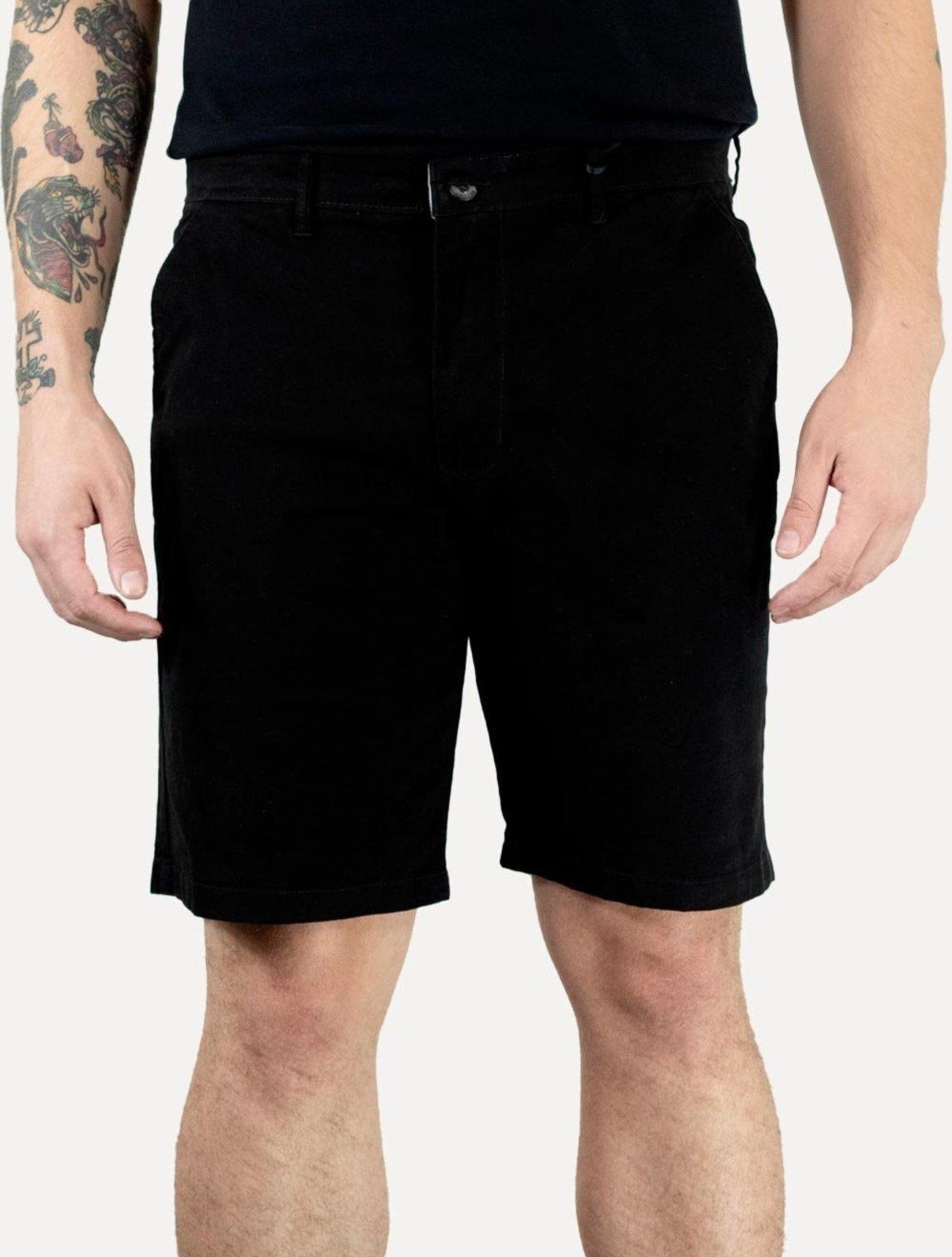 Bermuda Tommy Hilfiger Masculina de Sarja Stretch Preta