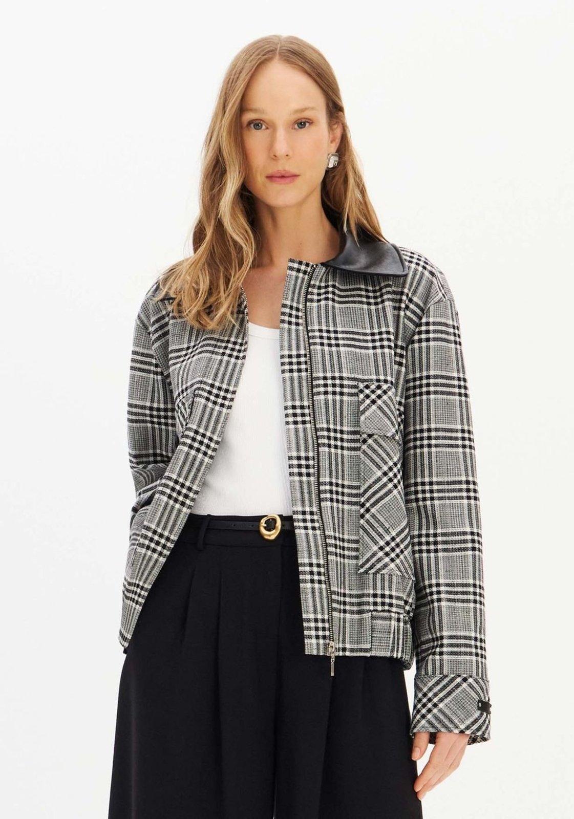 Jaqueta Bomber Oversized Com Linho Lança Perfume