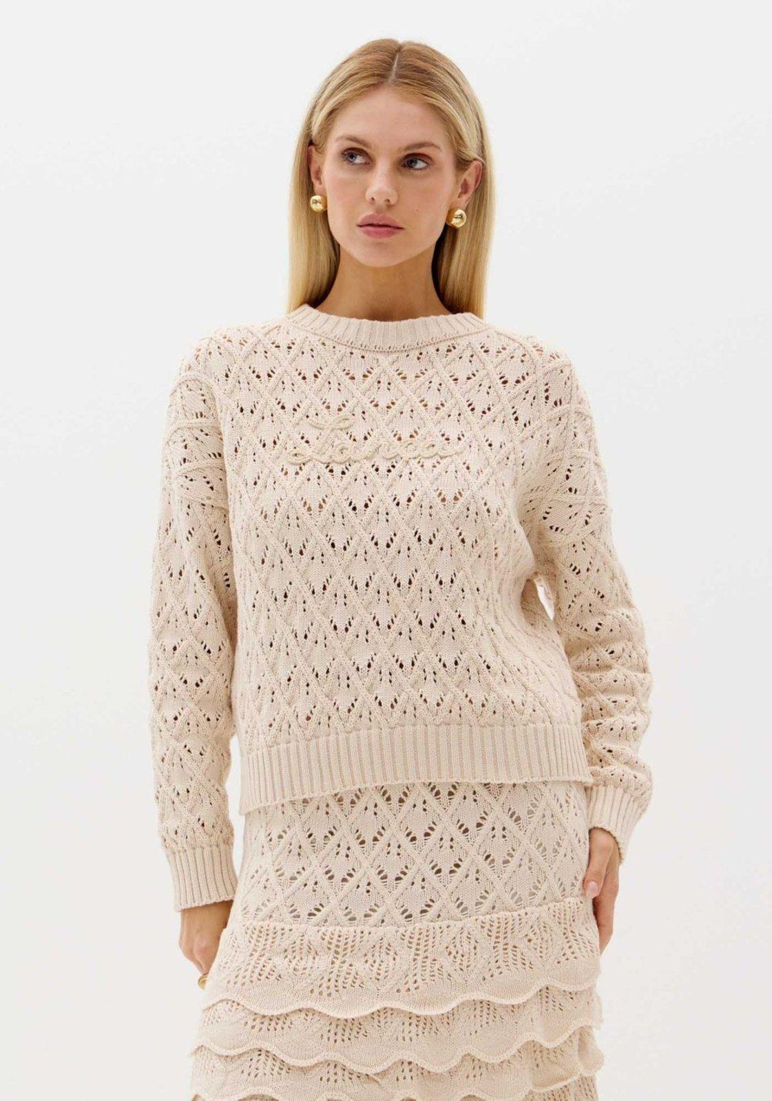 Blusa Manga Longa De Tricô Lança Perfume