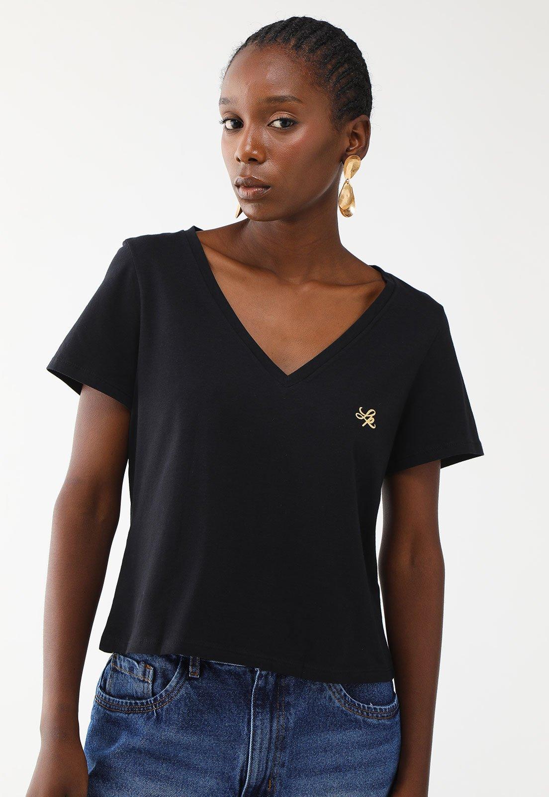 Camiseta Lança Perfume Reta Logo Preta