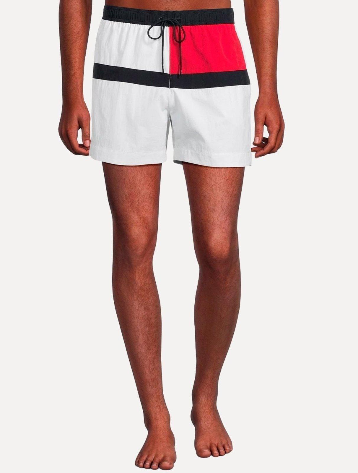 Short Tommy Hilfiger Long Drawstring Colourblock Sash Branco