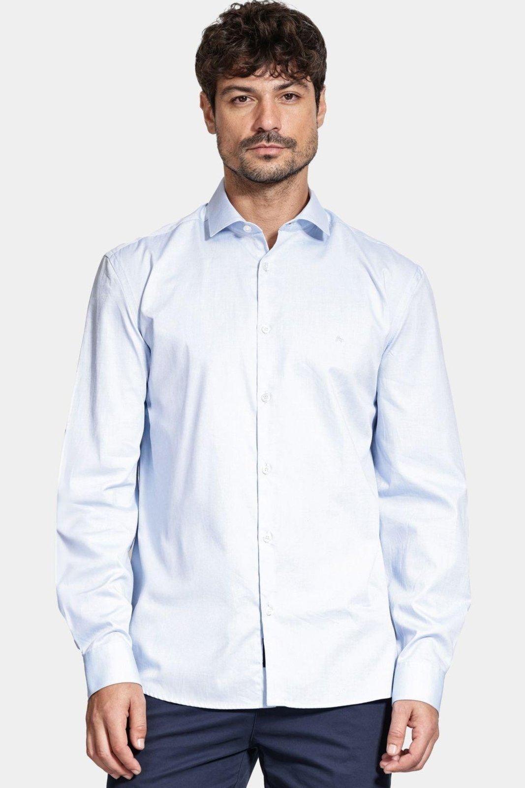 Camisa Aramis Aramis Manga Longa Pinpoint Azul
