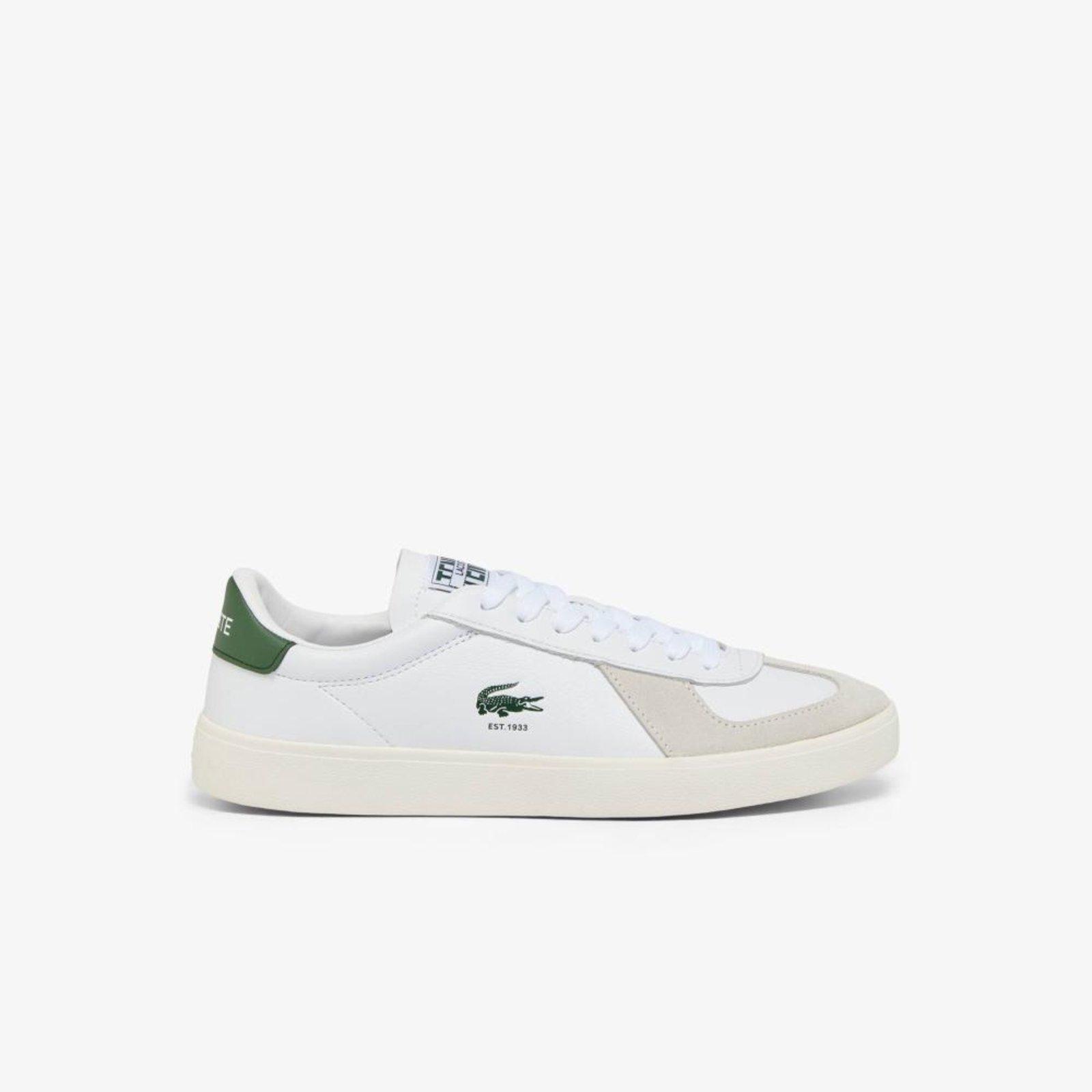 Tênis Lacoste Masculino Baseshot Pro de couro Branco