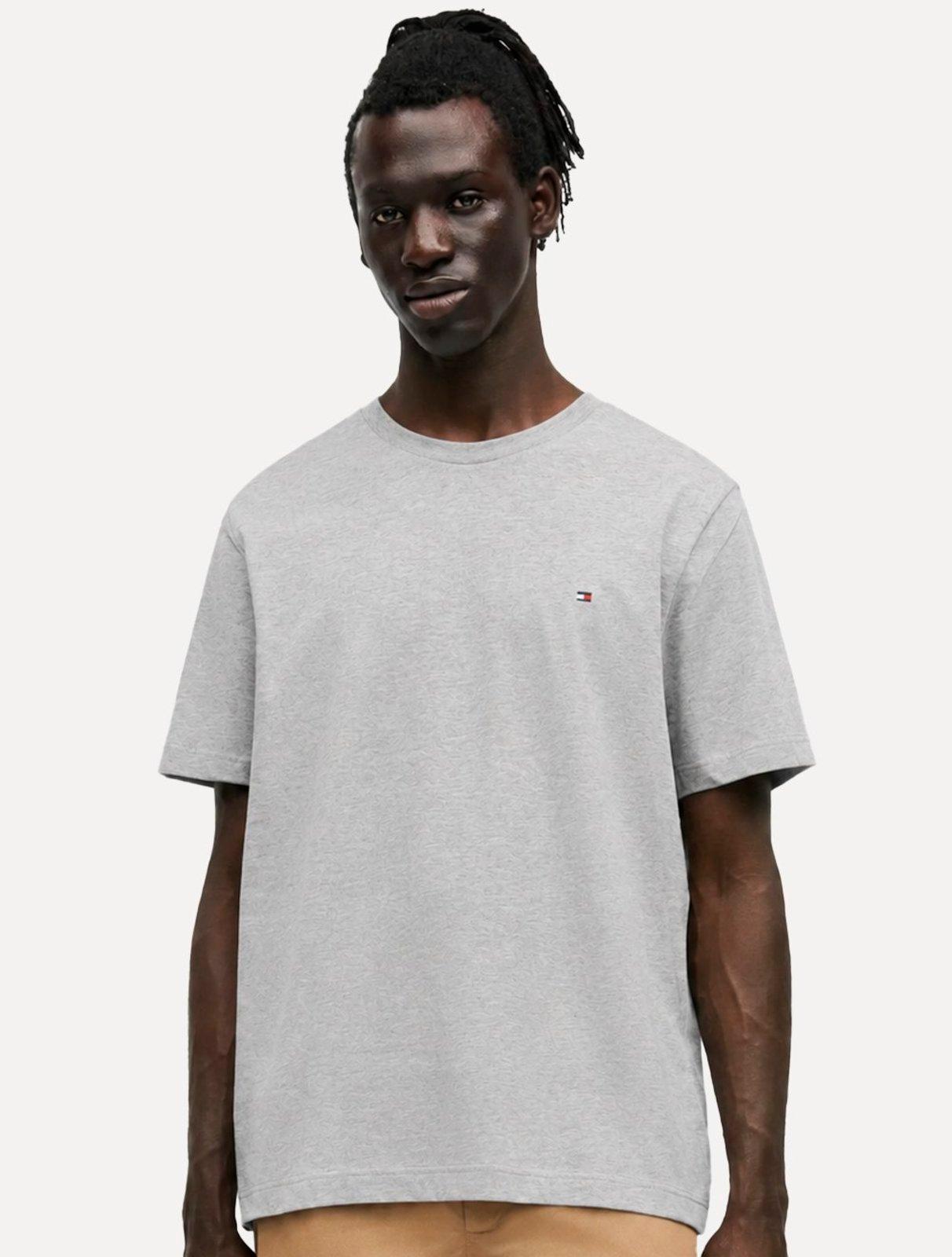 Camiseta Tommy Hilfiger Essential Cotton Tee Cinza