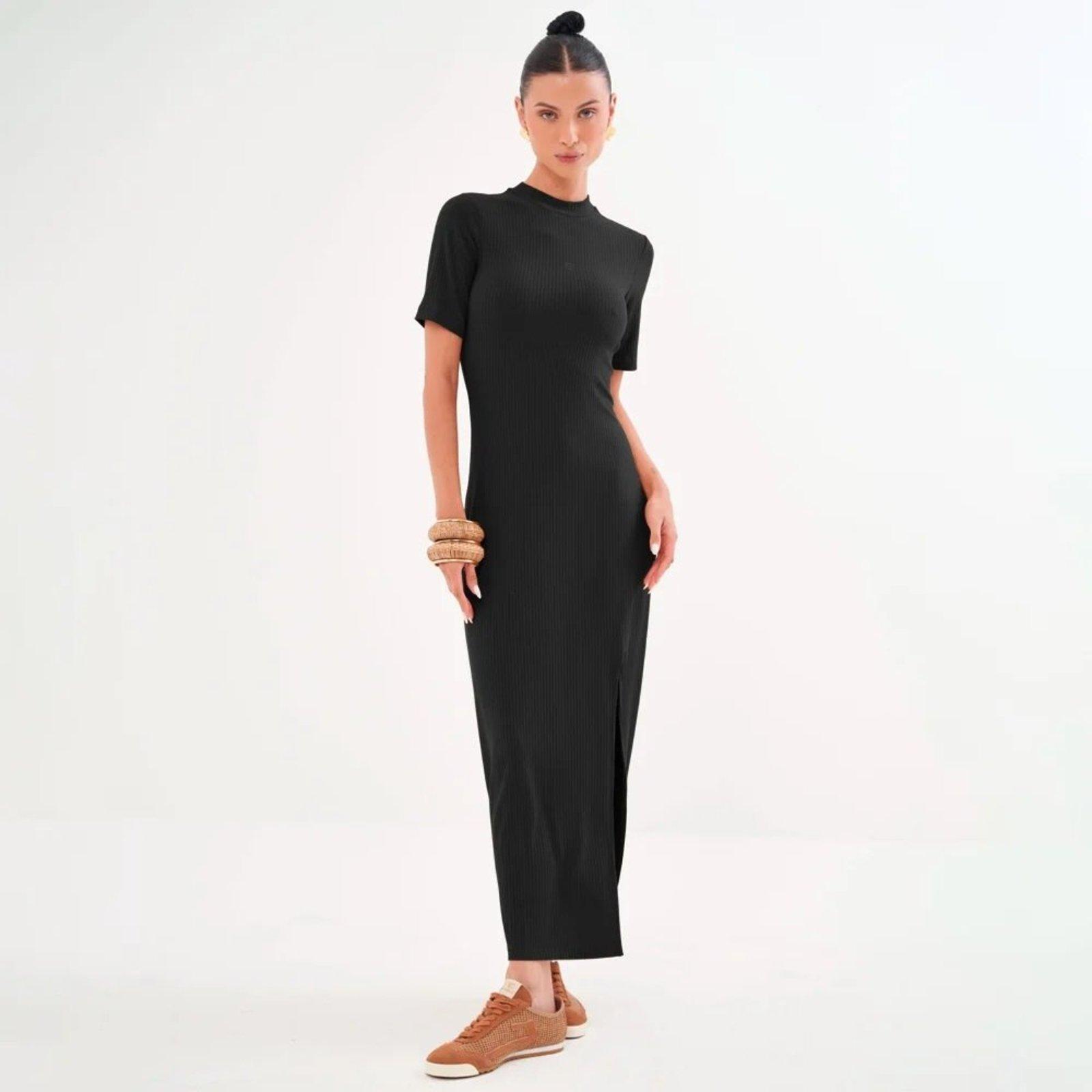 Vestido Super Mid Colcci Classic Pr26 Preto Feminino