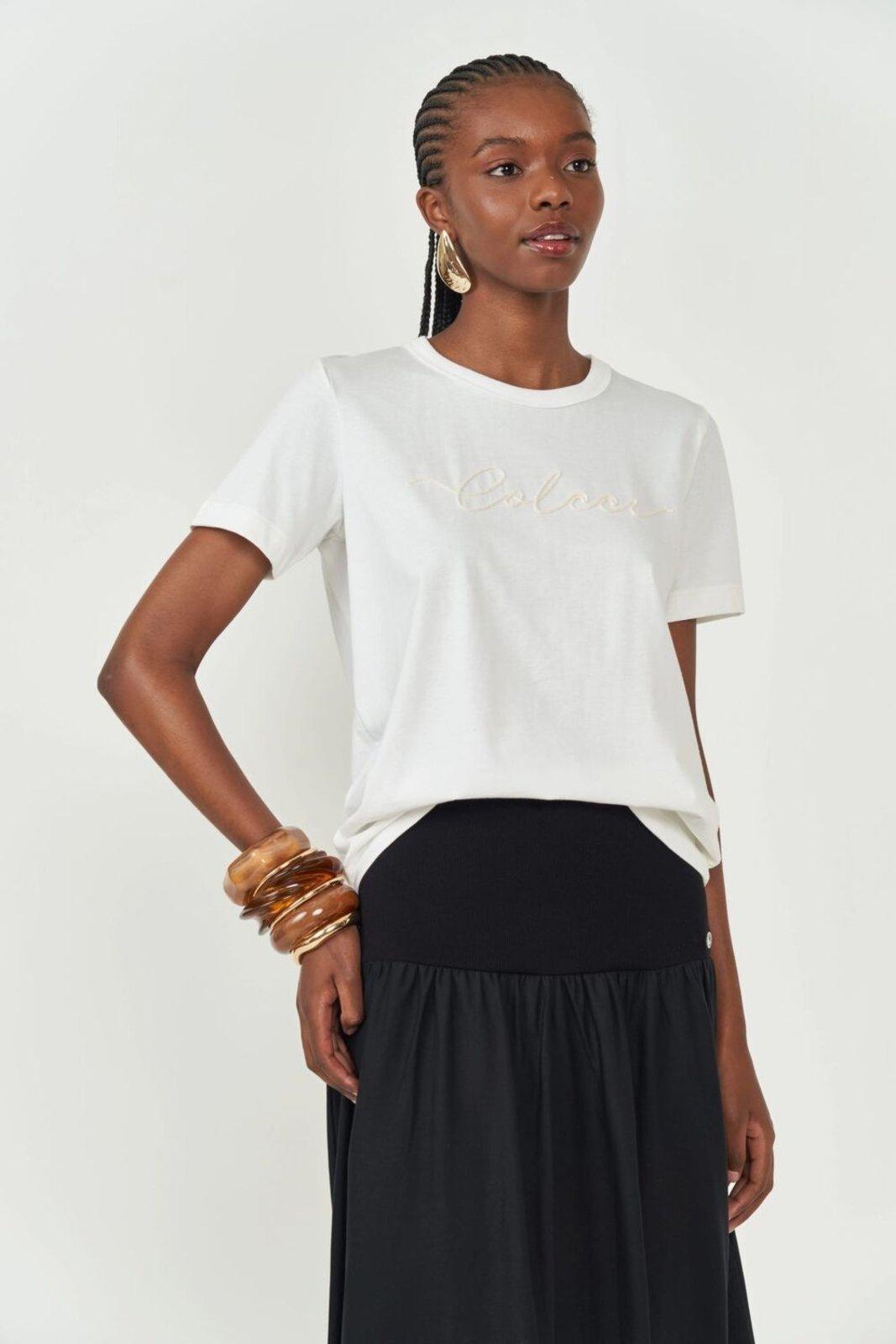 Camiseta Colcci Off Shell
