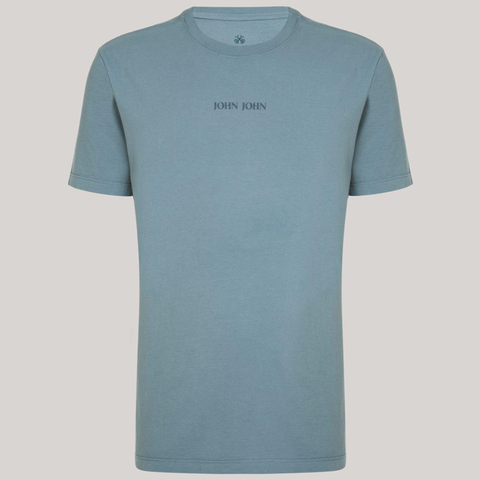Camiseta John John Regular Clean Pr26 Azul Masculino