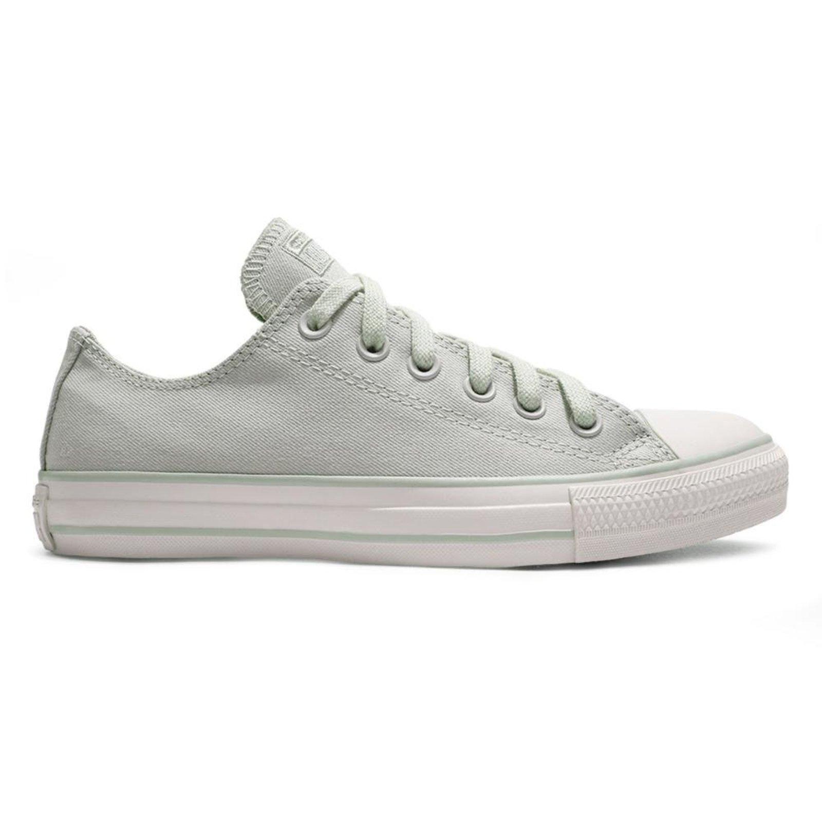 Tênis Converse All Star Chuck Taylor Peached Canvas Cano Baixo Feminino Verde