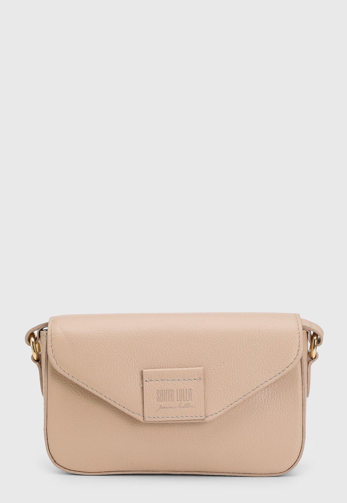 Bolsa Feminina Santa Lolla Média Texturizada Nude