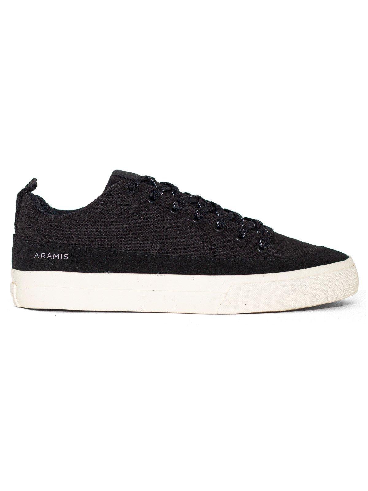 Tênis Masculino Aramis Casual Layer Lines Confortável Macio Cadarço Preto