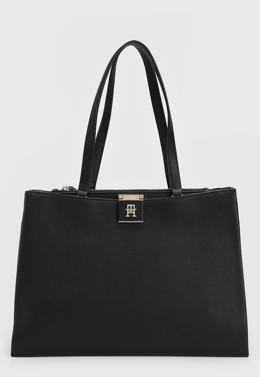Bolsa Tiracolo Tommy Hilfiger Tote Preta