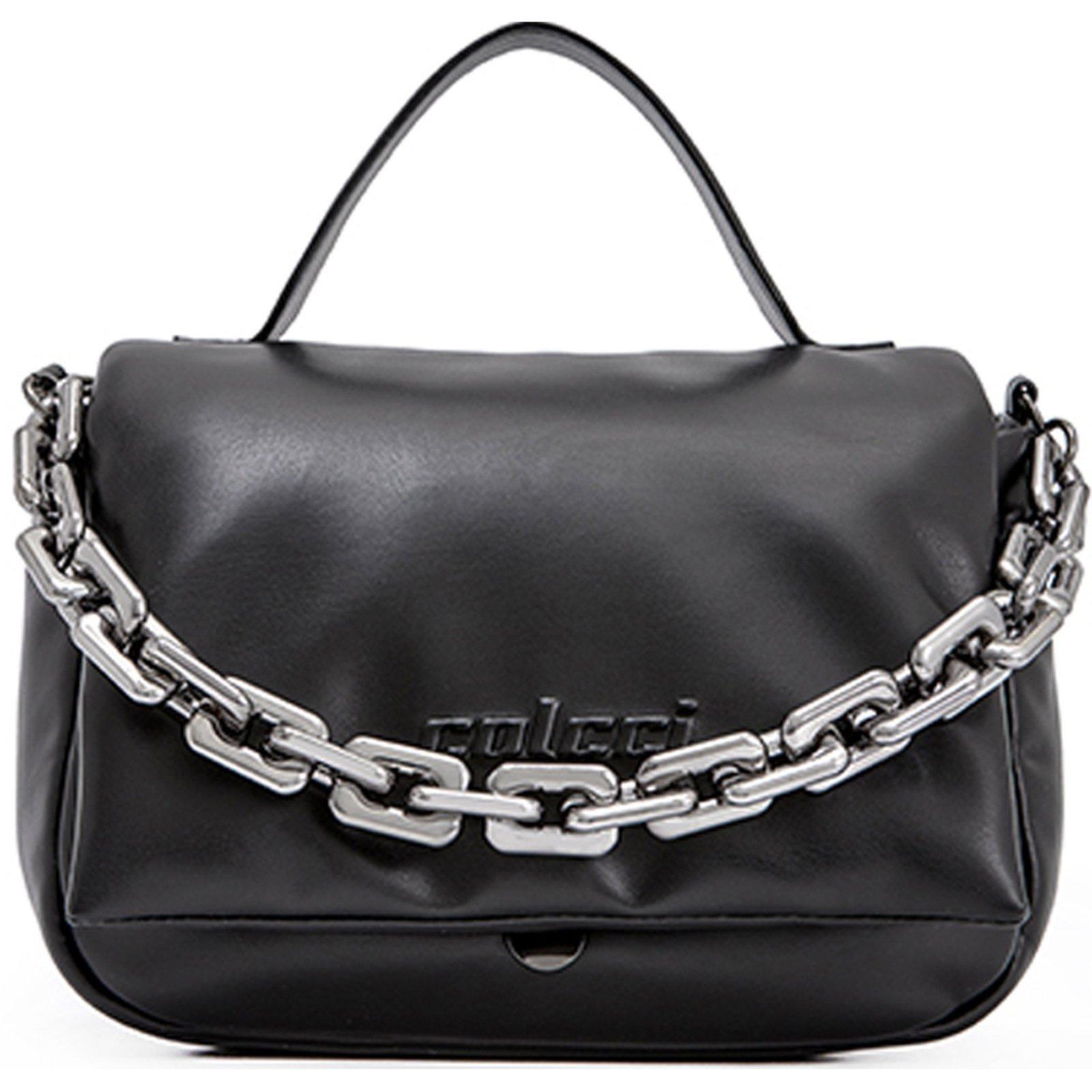 Bolsa Shoulder Colcci Relevo Pr25 Preto Feminino