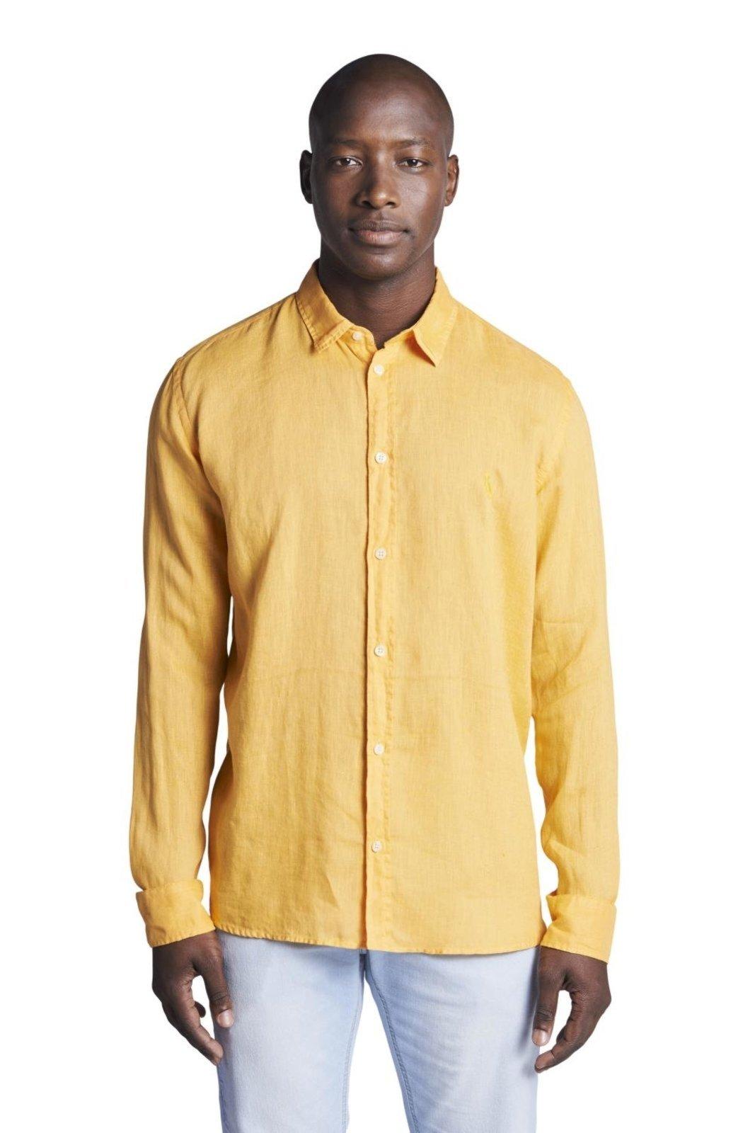 Camisa Pf Ml Linho Reserva Amarelo