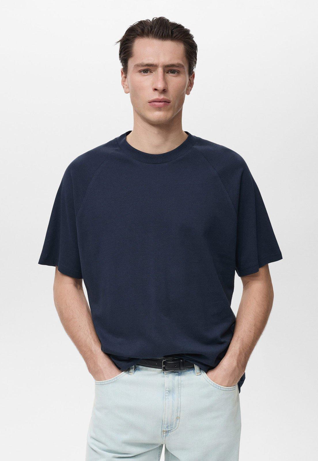 Camiseta Mango Reta Circo Azul-Marinho