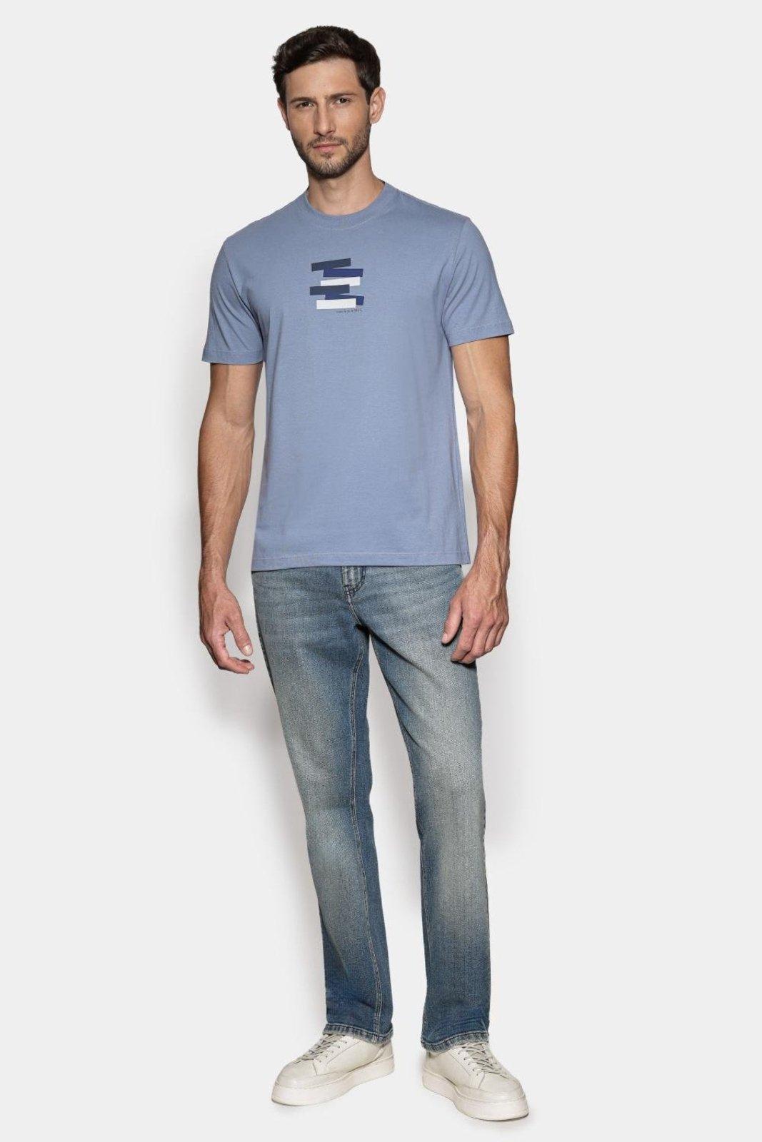 Camiseta Aramis Manga Curta Estampa Faixas