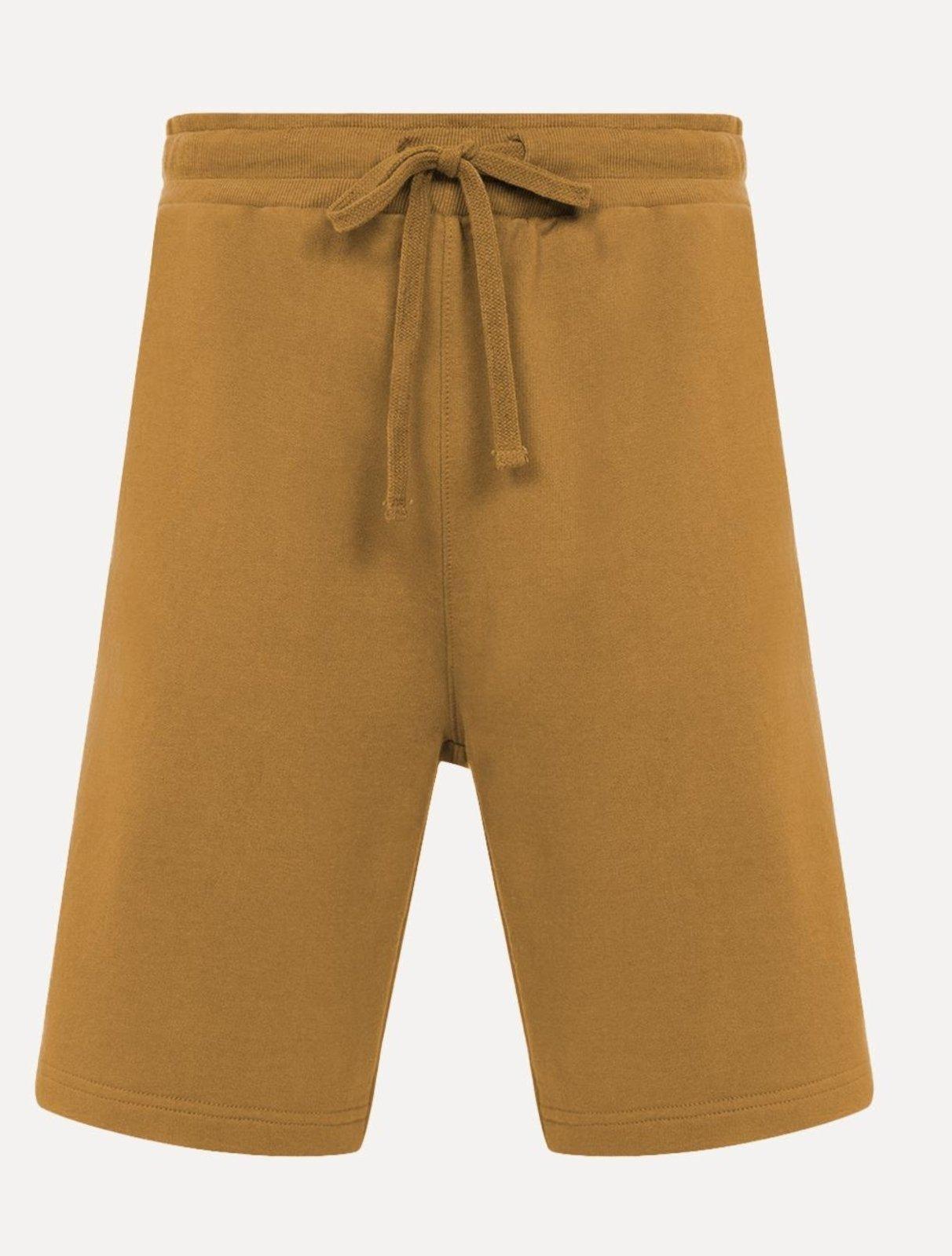 Bermuda John John Masculina Moletom New Basic Print Marrom Claro