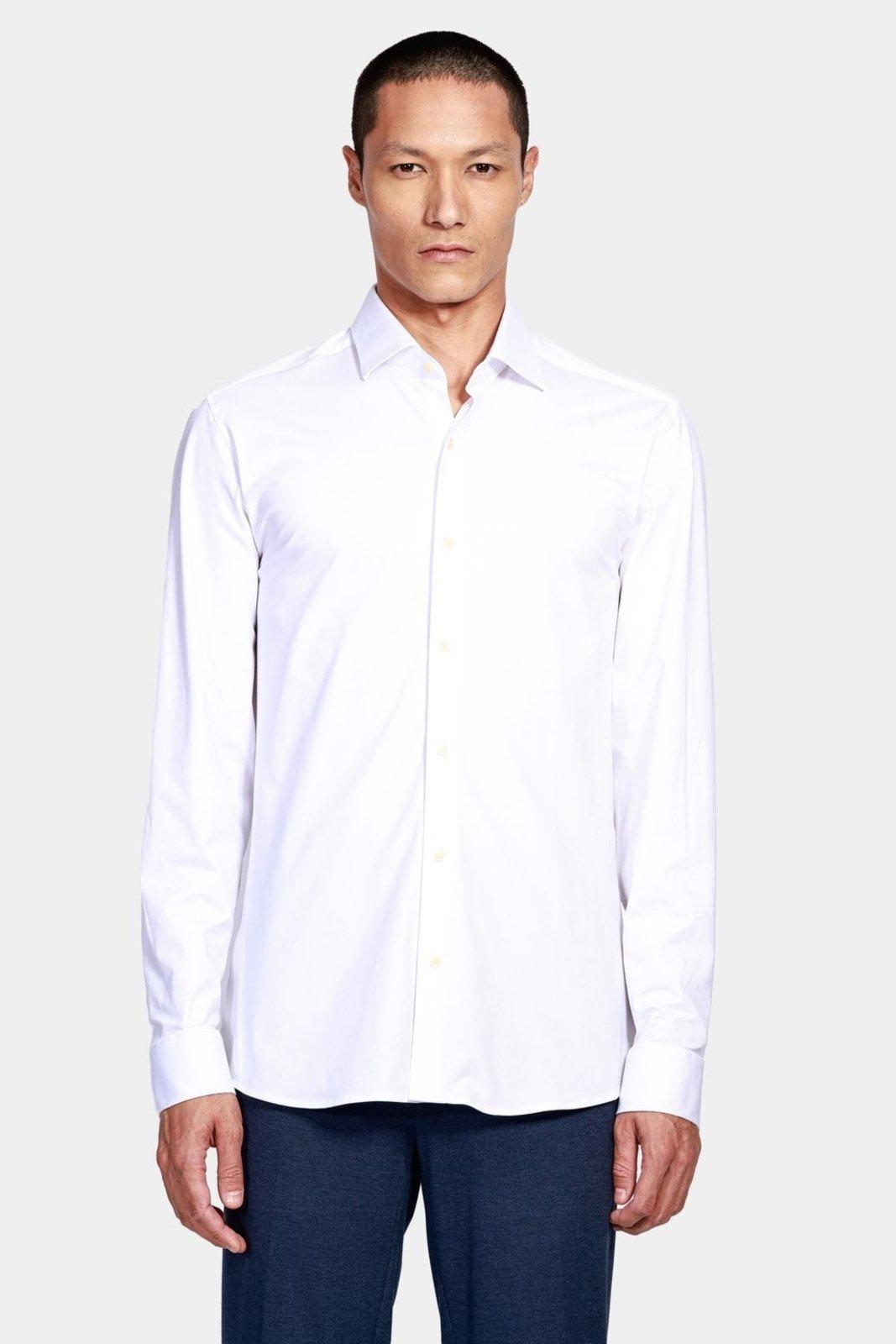 Camisa Aramis Manga Longa Slim Cetim Fio 120/2 Branco