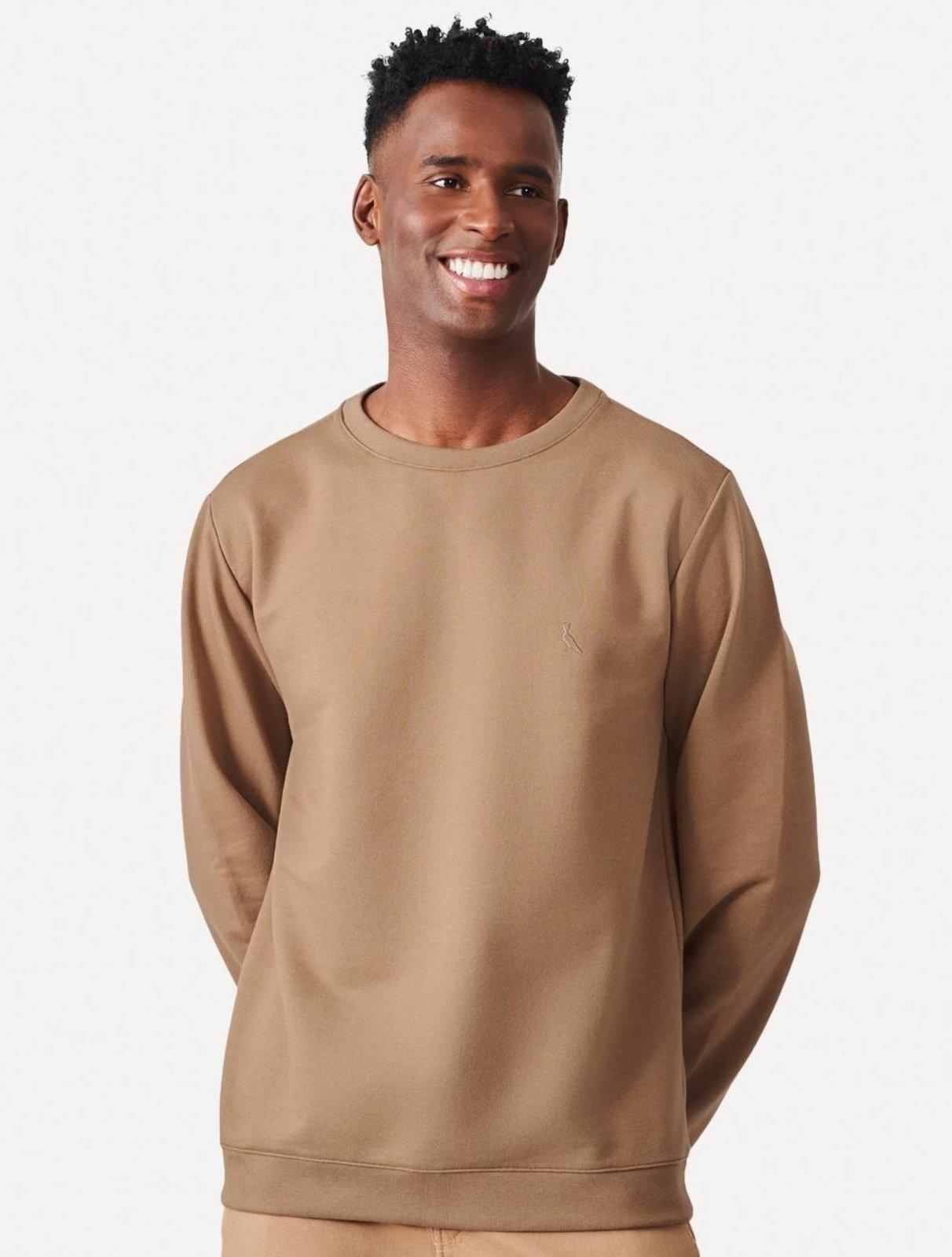 Moletom Reserva Masculino Crewneck Woodpecker Cáqui