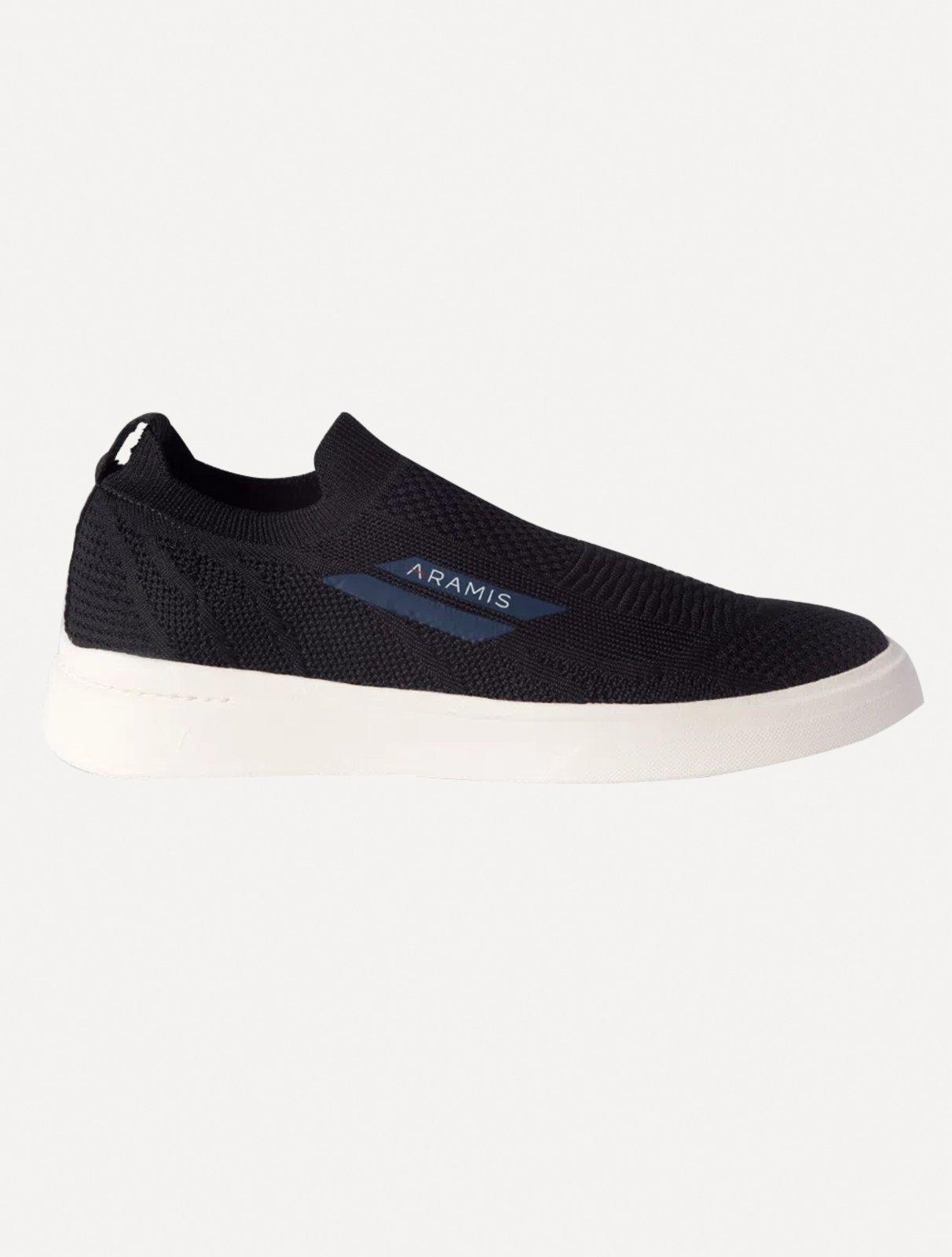 Tênis Aramis Masculino Slip On Journey K-nit Tan Preto