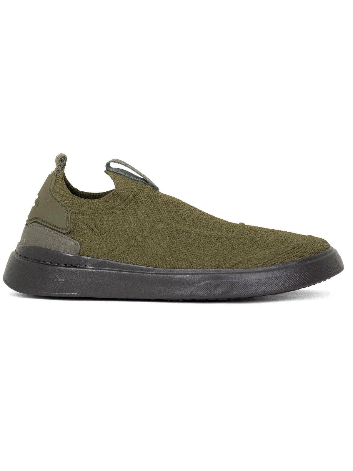 Tênis Masculino Aramis Casual Journey Stone Knit Confortável Elástico Verde Militar