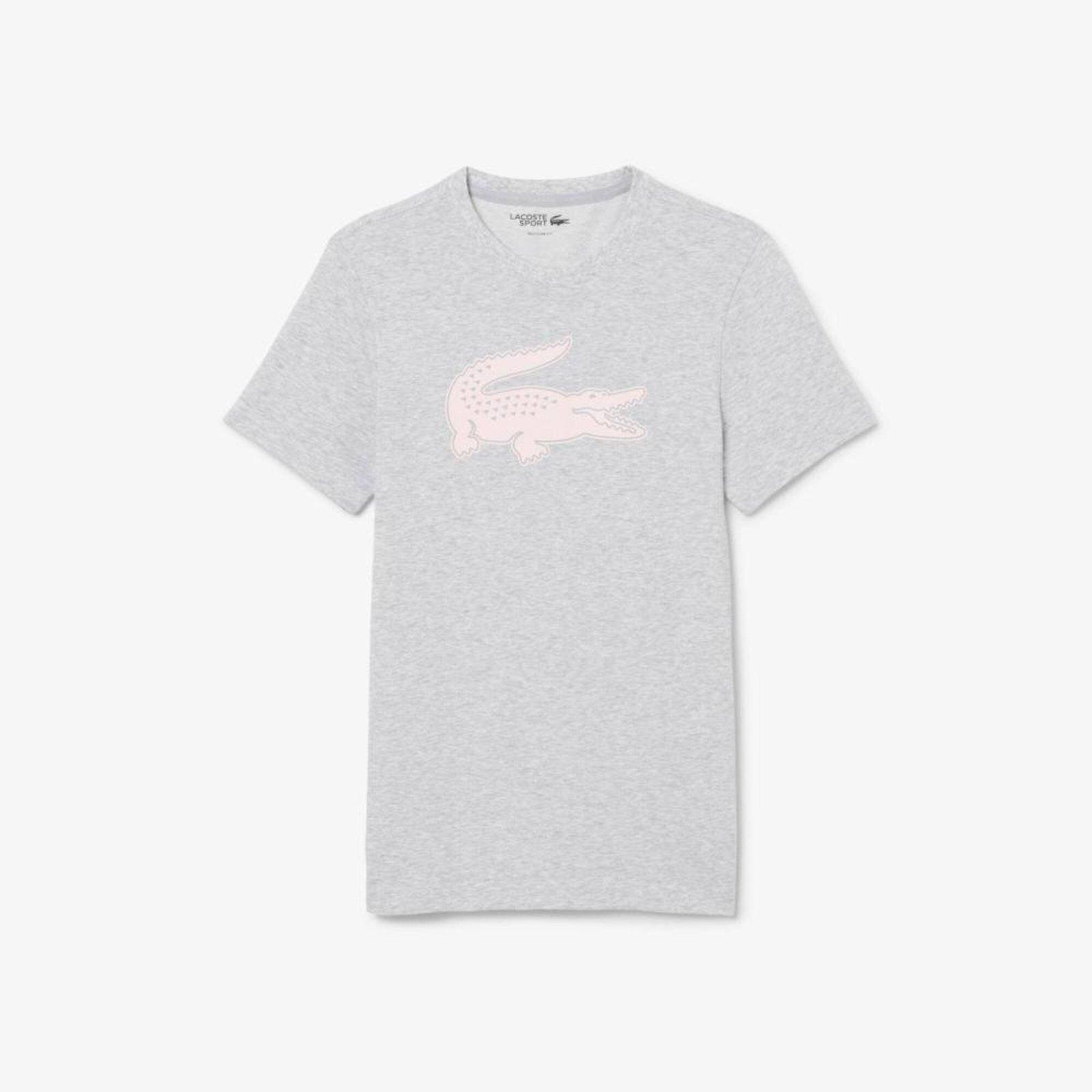 Camiseta Esportiva de Algodão Ultra Dry com Logo XXL Cinza