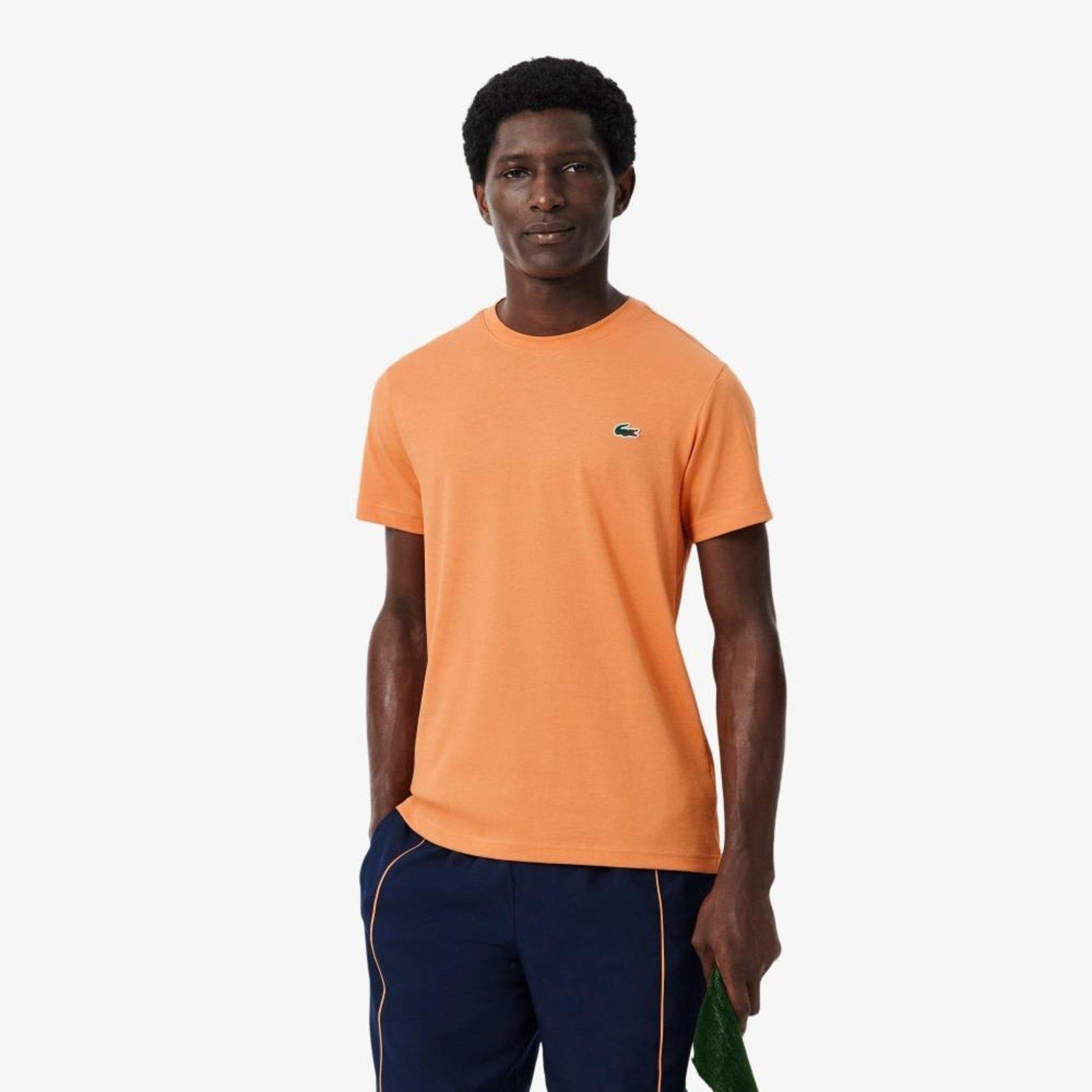 Camiseta Esportiva Ultra Dry com Estampa de Crocodilo Laranja