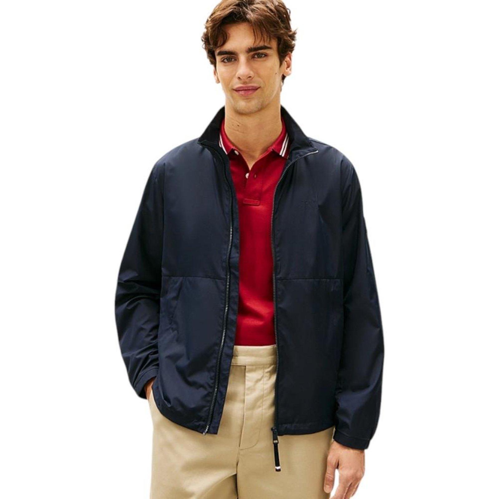 Jaqueta Tommy Hilfiger Branded Blouson Masculino Marinho