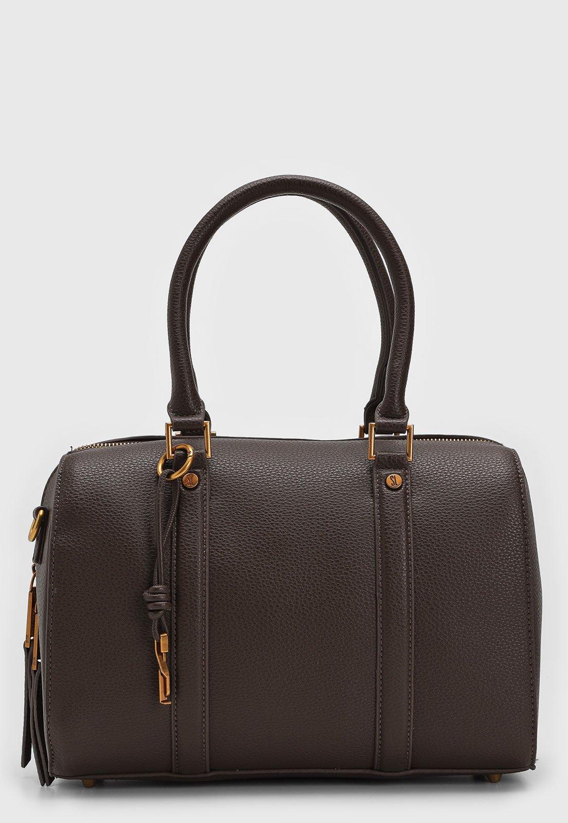 Bolsa Tiracolo Santa Lolla Alça Dupla Café