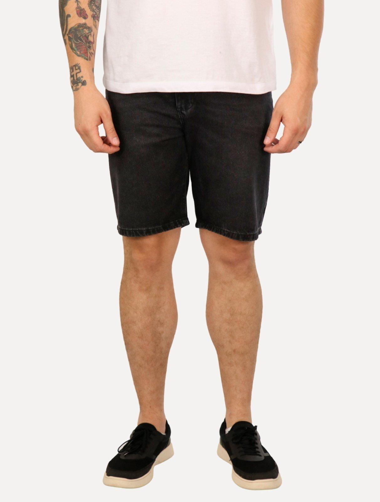 Bermuda John John Masculina Jeans Gluto Black Médio