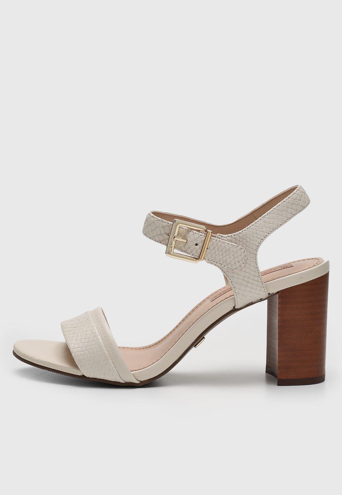 Sandália Jorge Bischoff lezard Off-White