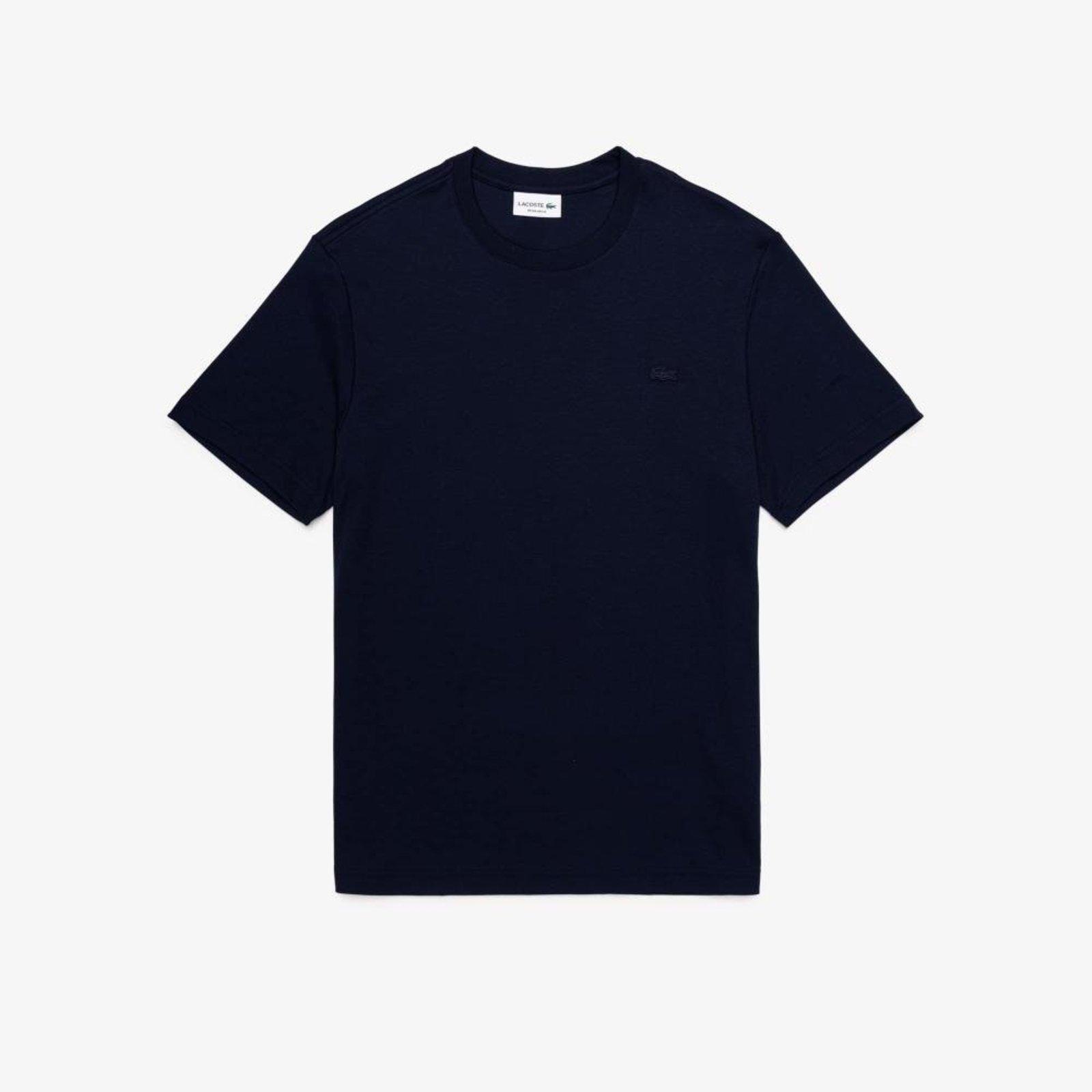 Camiseta entrelaçada de algodão Azul
