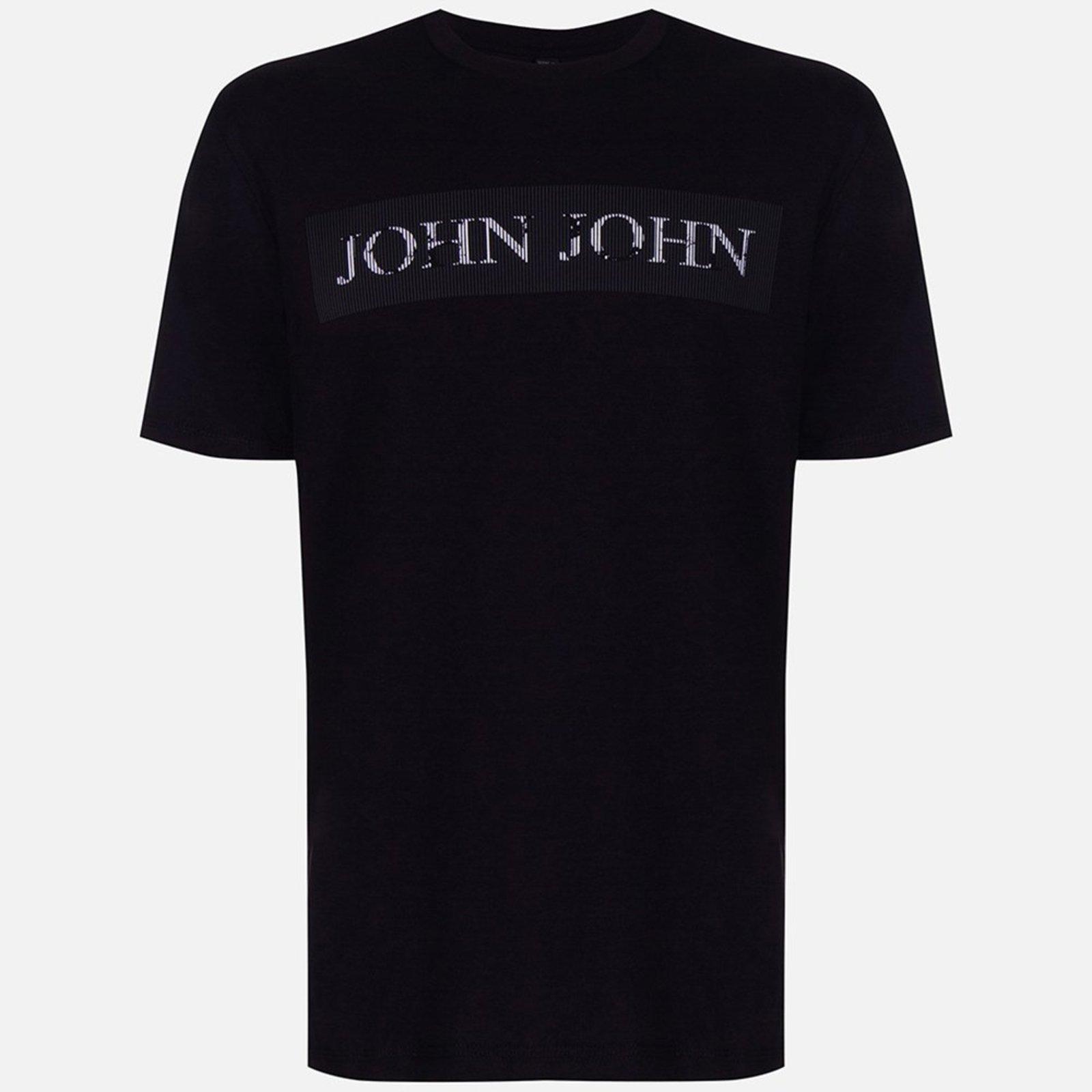 Camiseta John John Sl John Spines Ve25 Preto Masculino