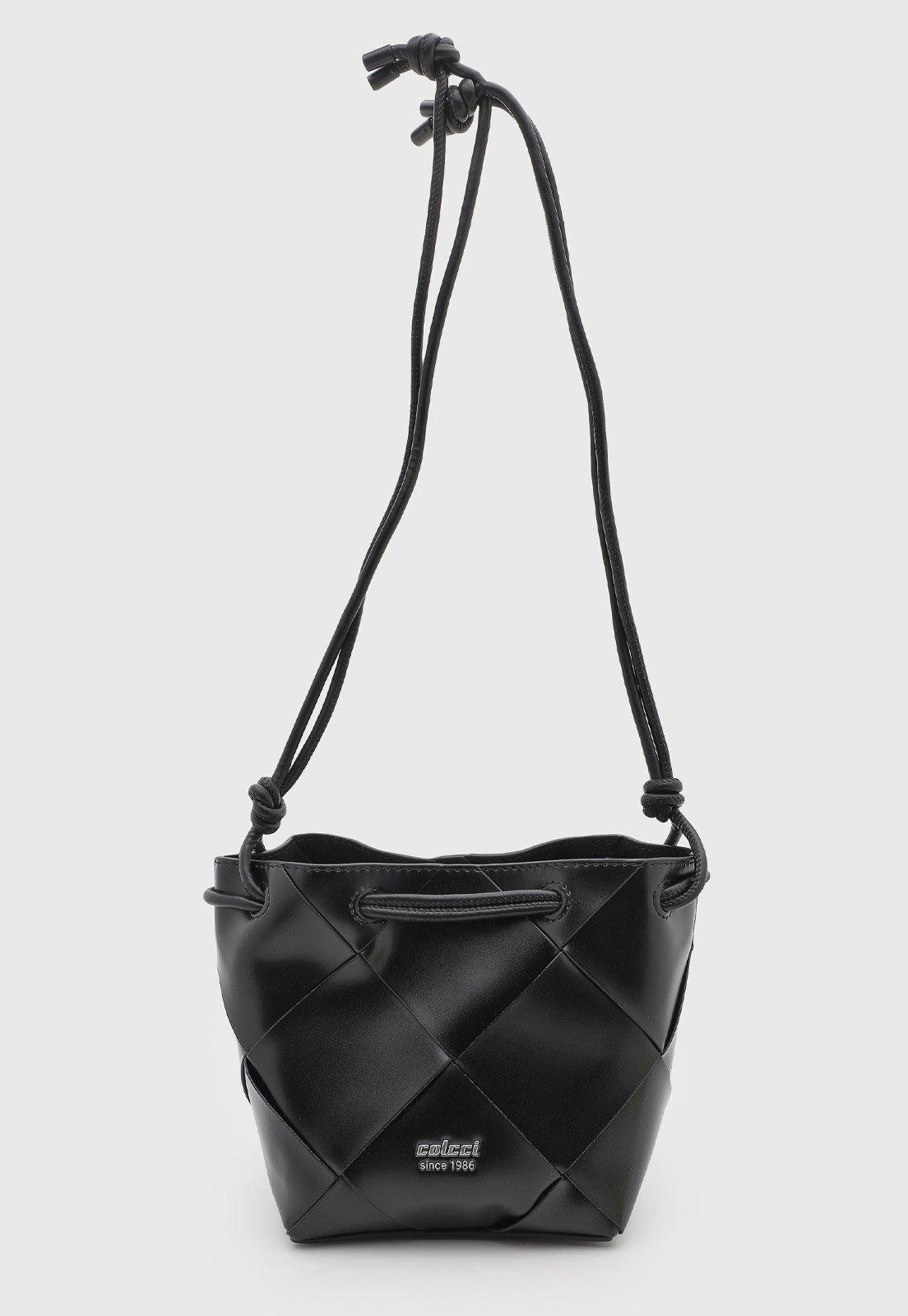 Bolsa Feminina Colcci Estruturada Tressê Preta