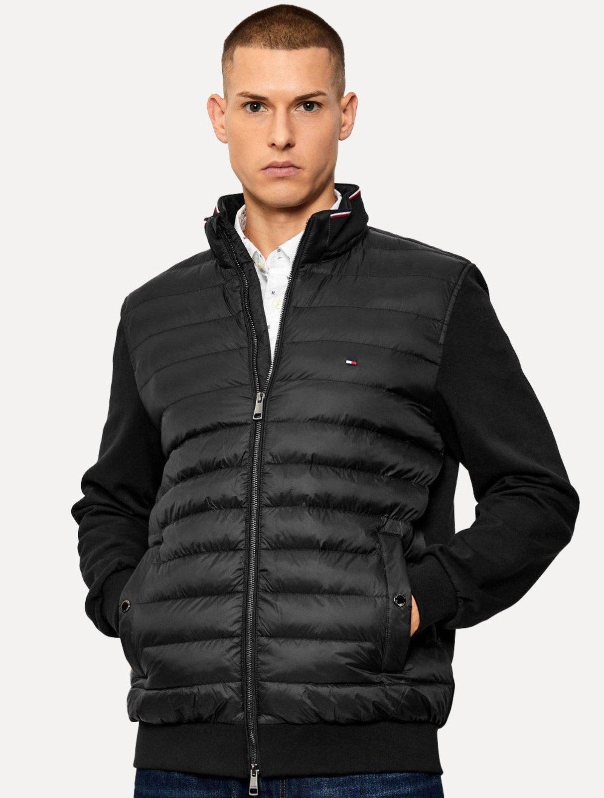 Jaqueta Tommy Hilfiger Masculina Puffer Mix Media Essential Preta