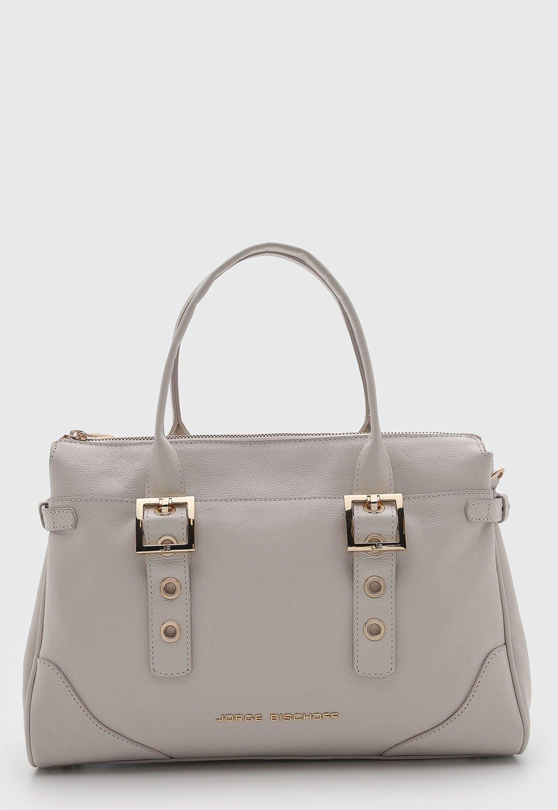 Bolsa Feminina Jorge Bischoff Couro Bege