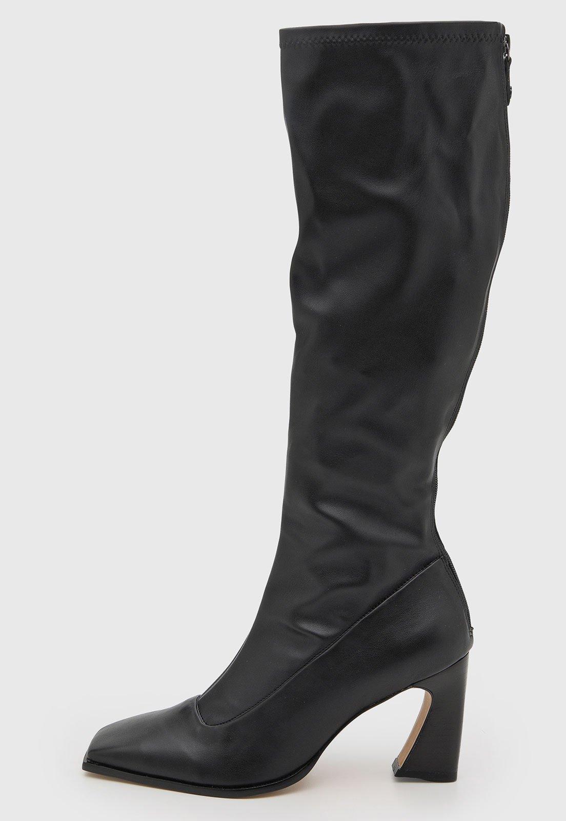 Bota Feminina Capodarte Cano Alto Preta