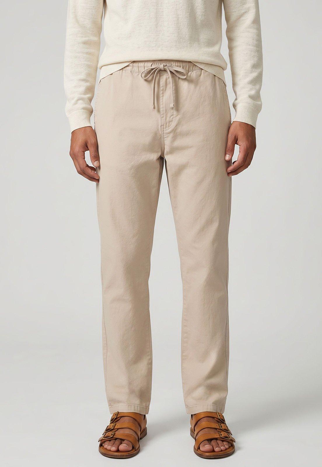 Calça Masculina John John Reta Bege