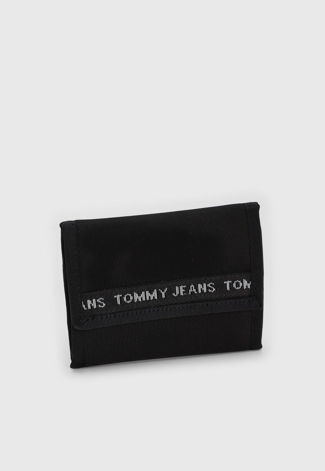 Carteira Masculina Tommy Jeans Logo Preta