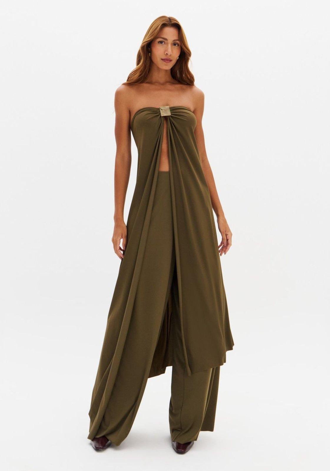 Calça Pantalona De Malha Lança Perfume