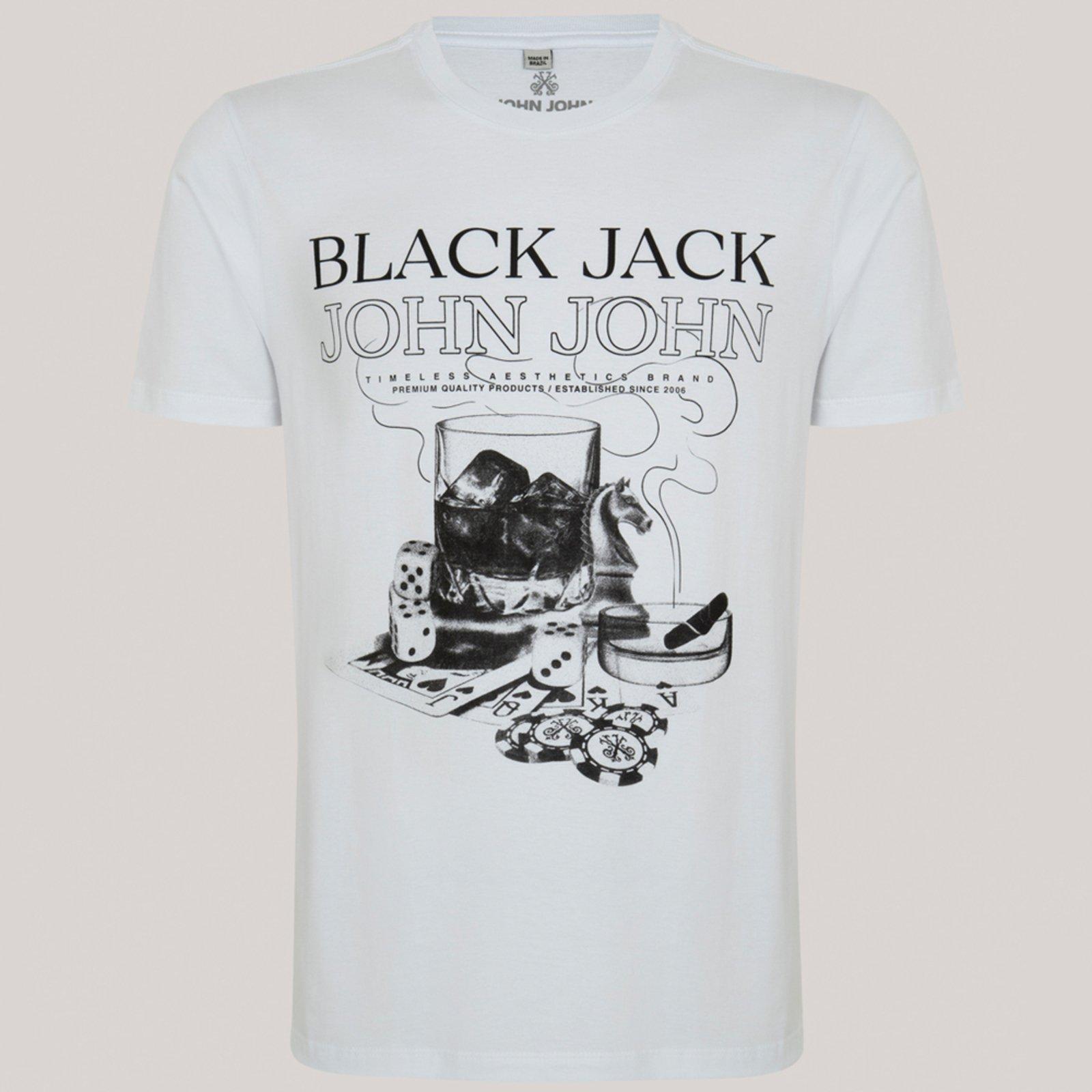 Camiseta John John Regular Black Jack In25 Branco Masculino