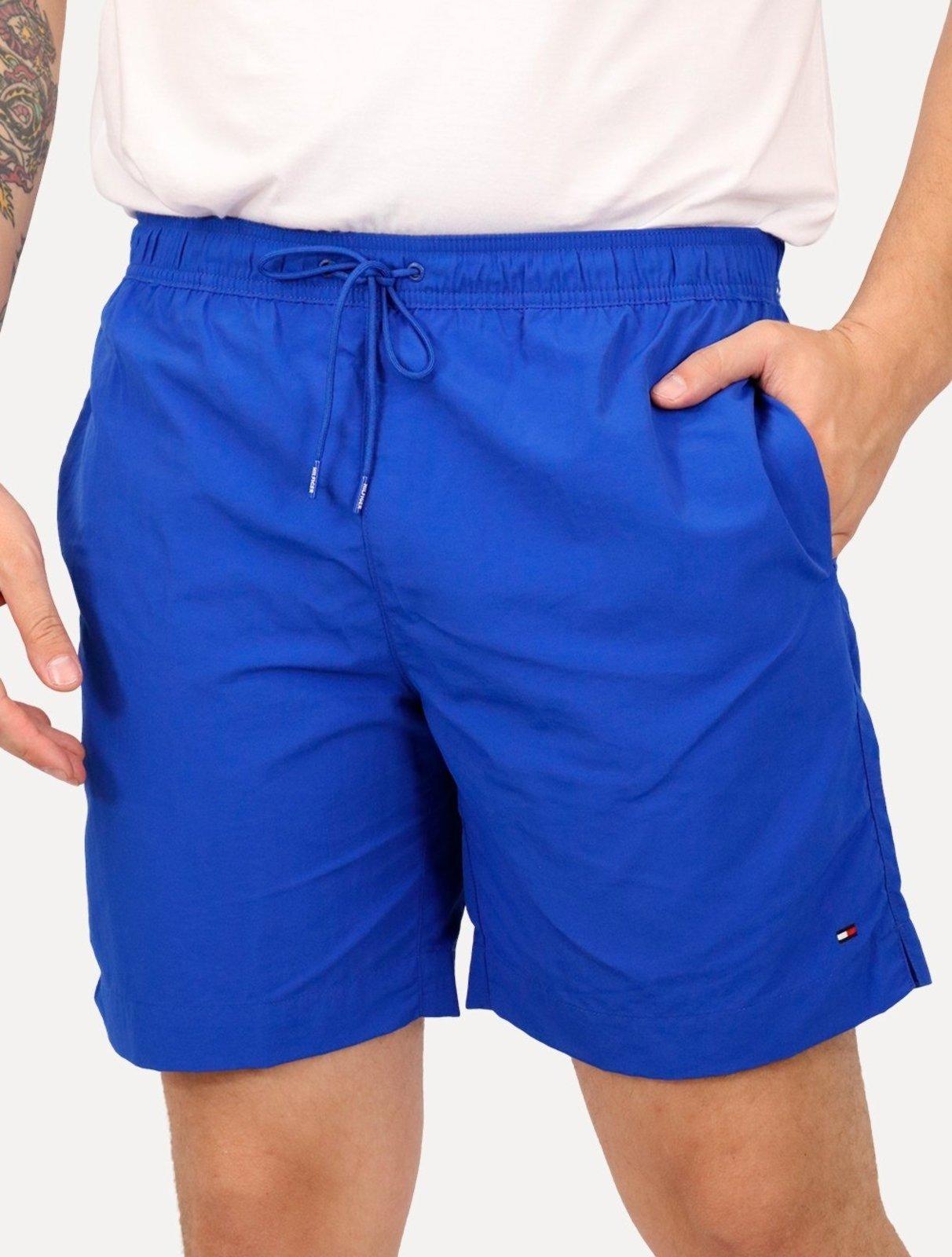 Short Tommy Hilfiger Masculino Regular Fit Long Drawstring Azul Royal