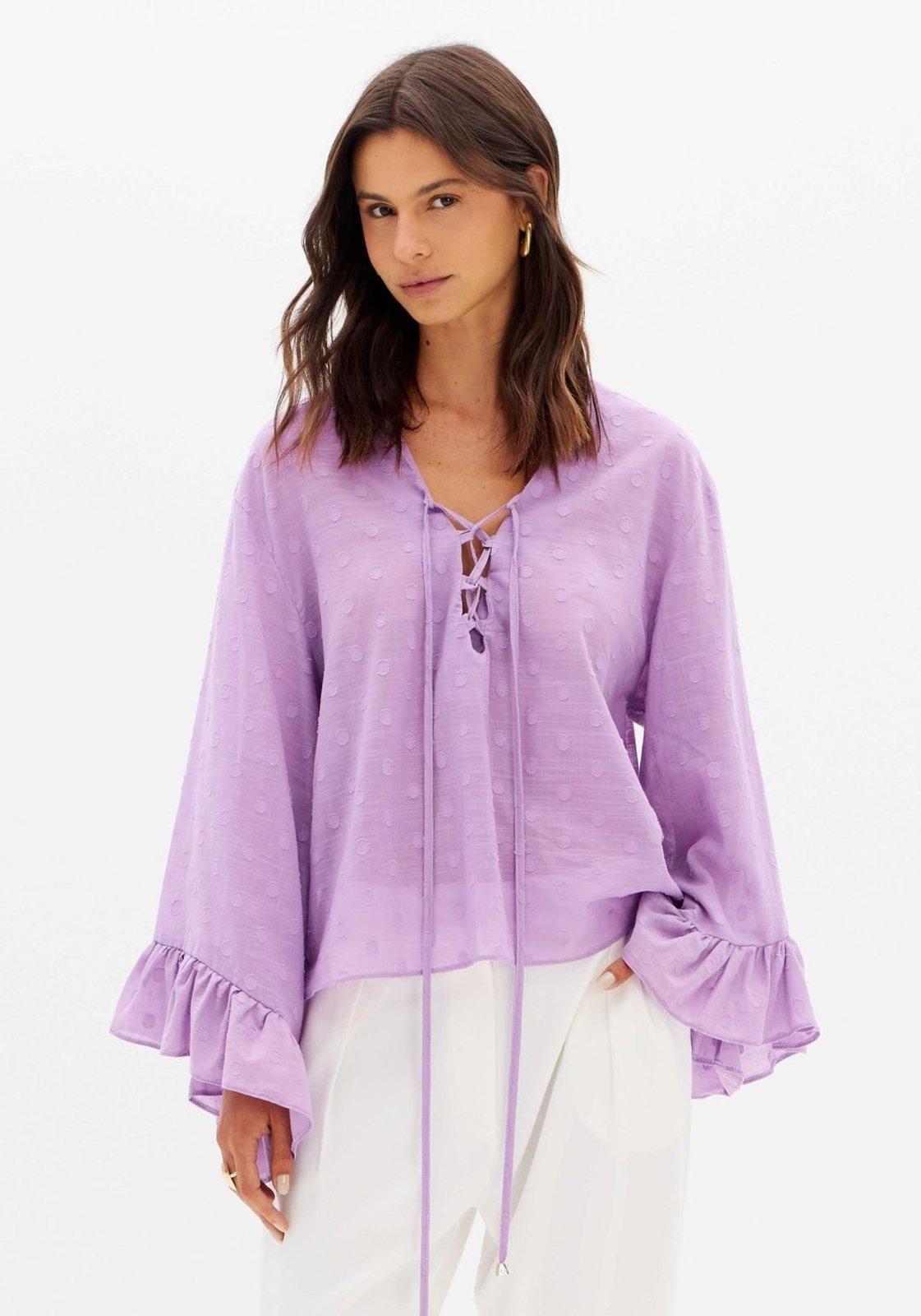 Blusa Bata Mullet Mangas Longas Lança Perfume