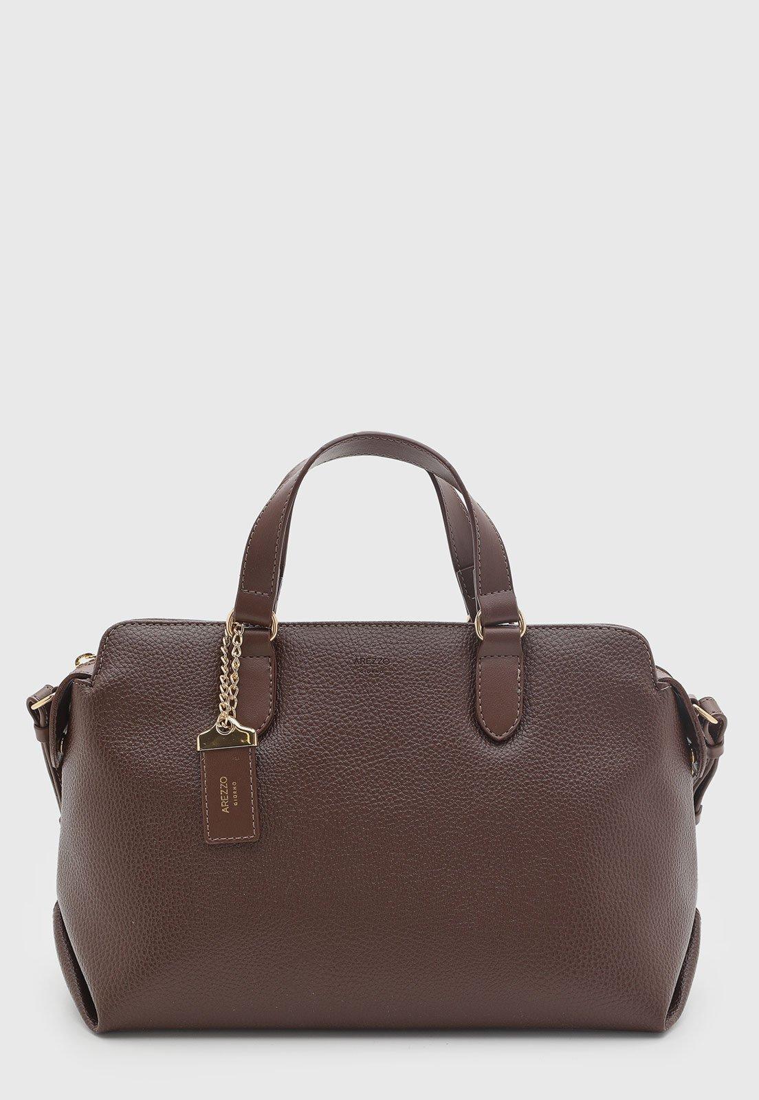 Bolsa Feminina Arezzo Grande Texturizada Marrom