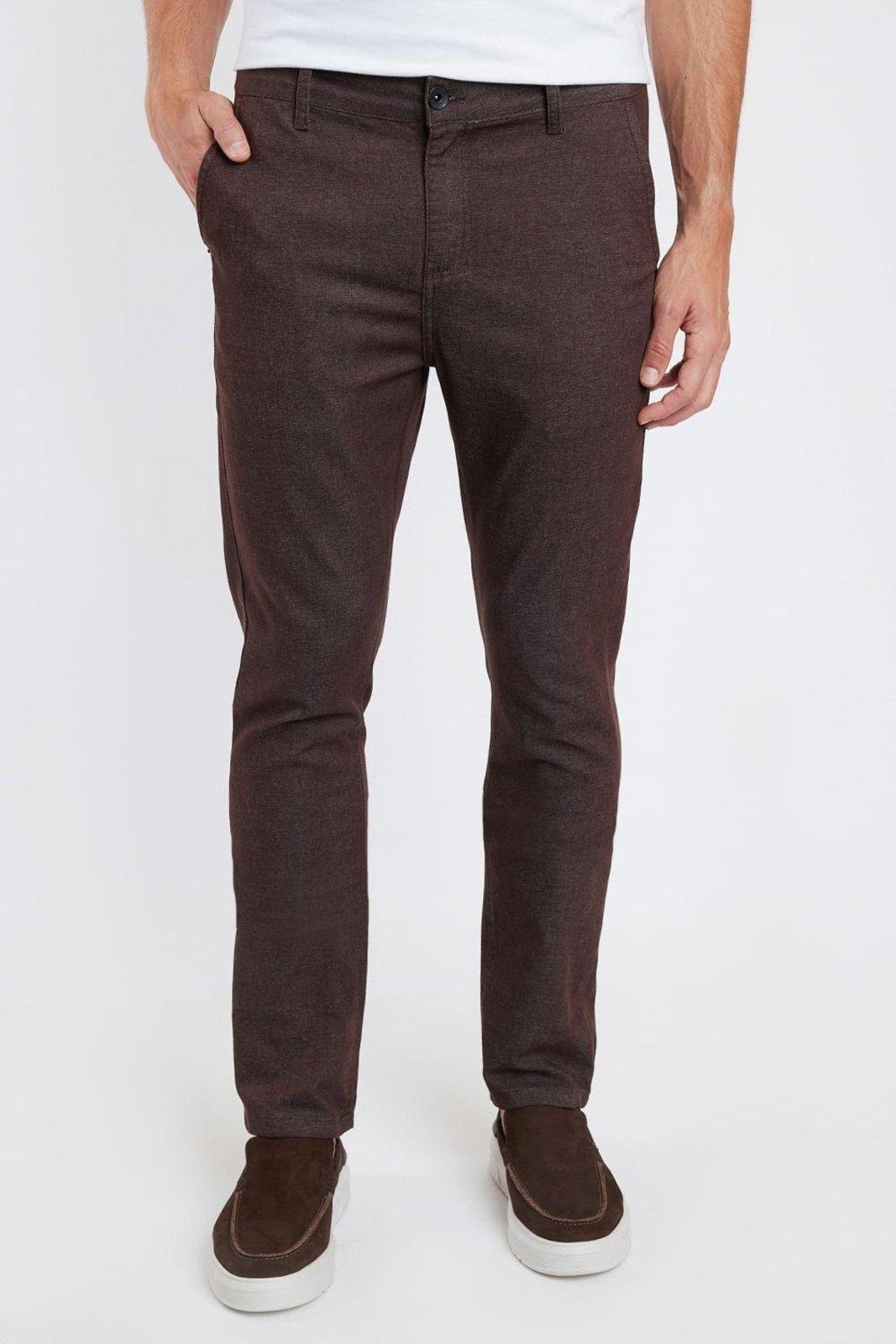 Calça Aramis Chino Bolso-Faca Moline Café