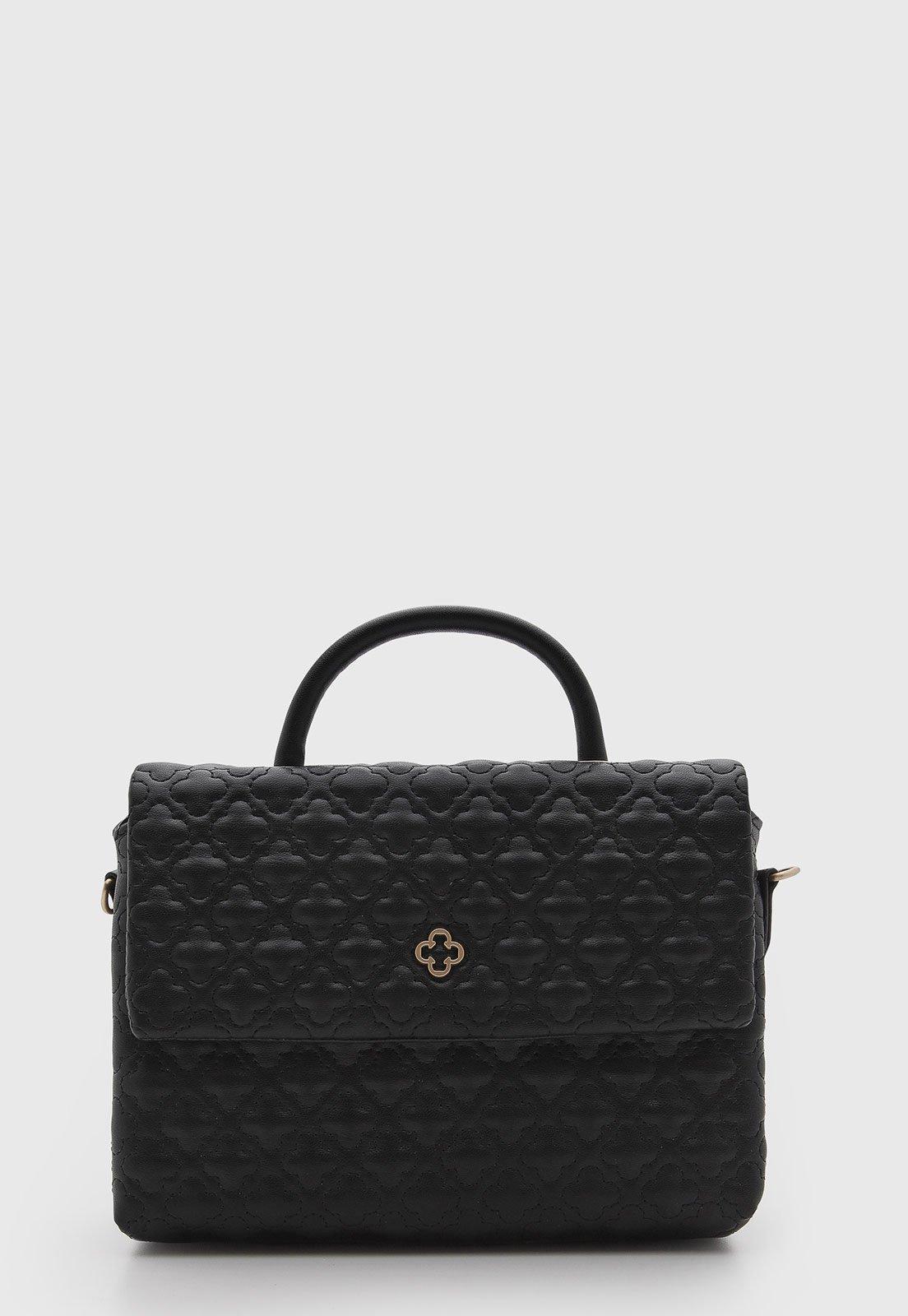 Bolsa Capodarte Texturizada Preta