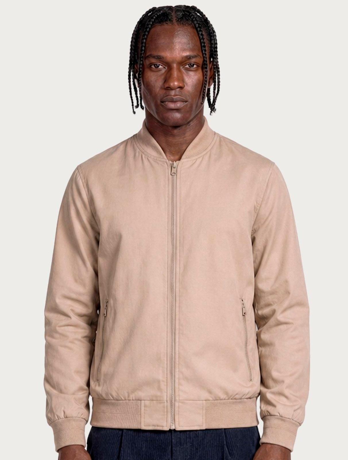 Jaqueta Aramis Masculina Nylon Bomber Liquid Repeller Cáqui