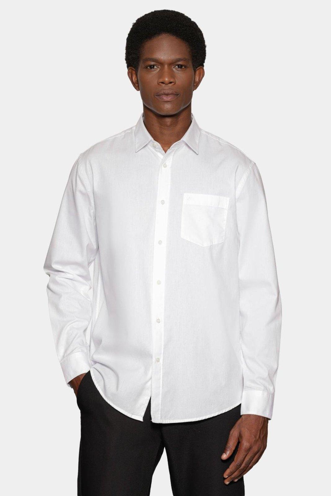 Camisa Aramis Manga Longa Algodão Mescla Lotte Branco